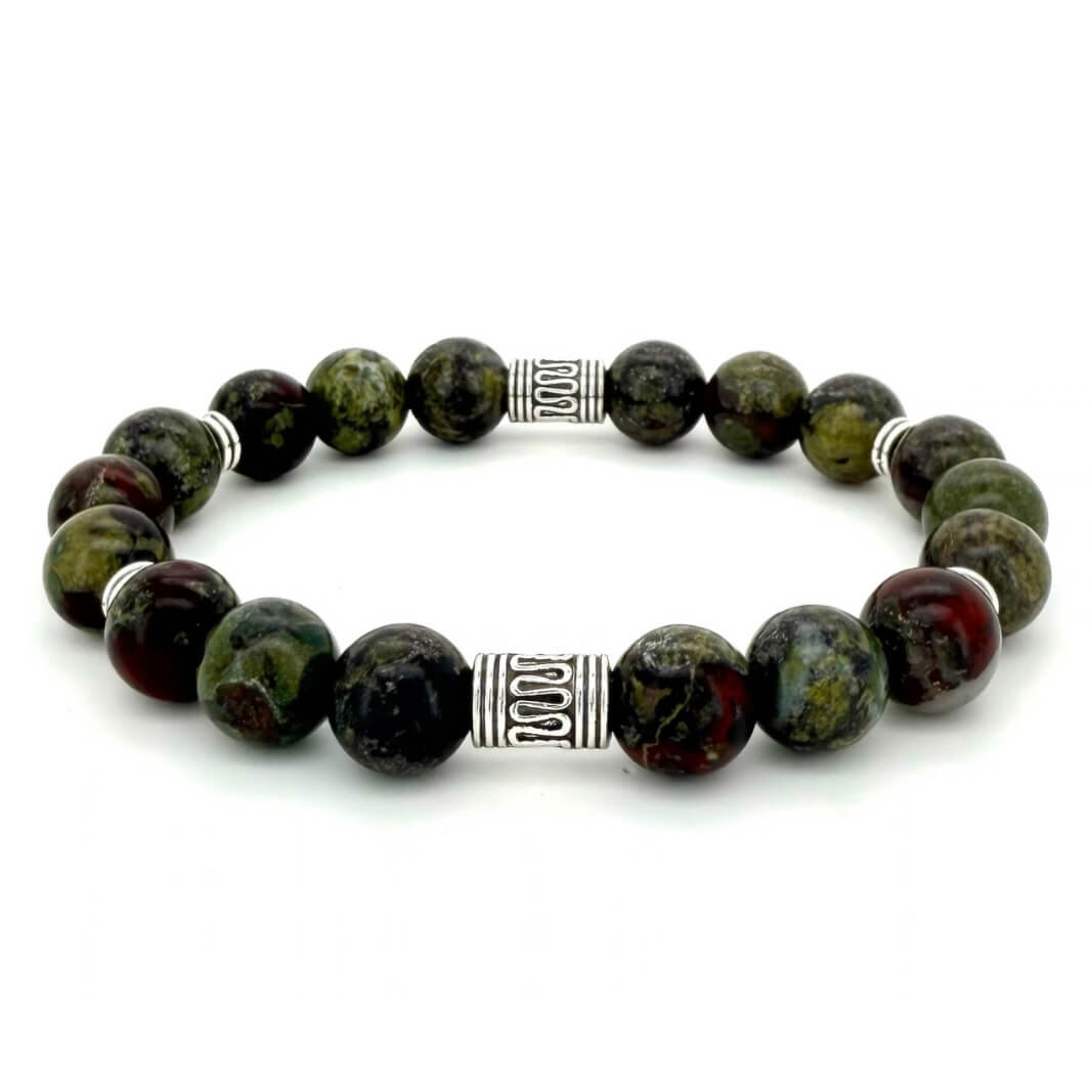 BLOODSTONE BEADED BRACELET - LUCID COLLECTION - Headless Nation