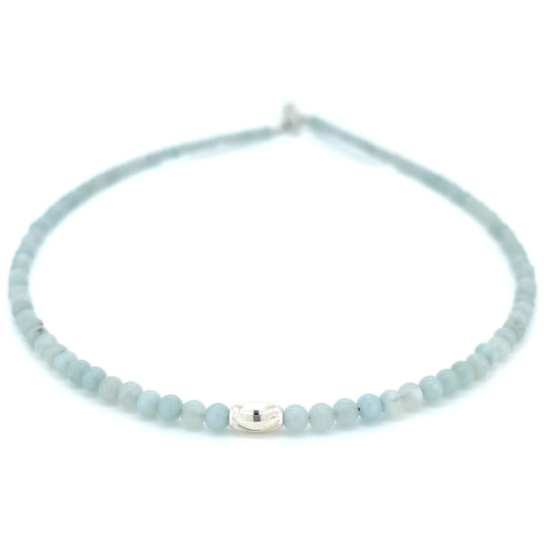 THE DAINTY- Silver- Amazonite- NECKLACE - Headless Nation