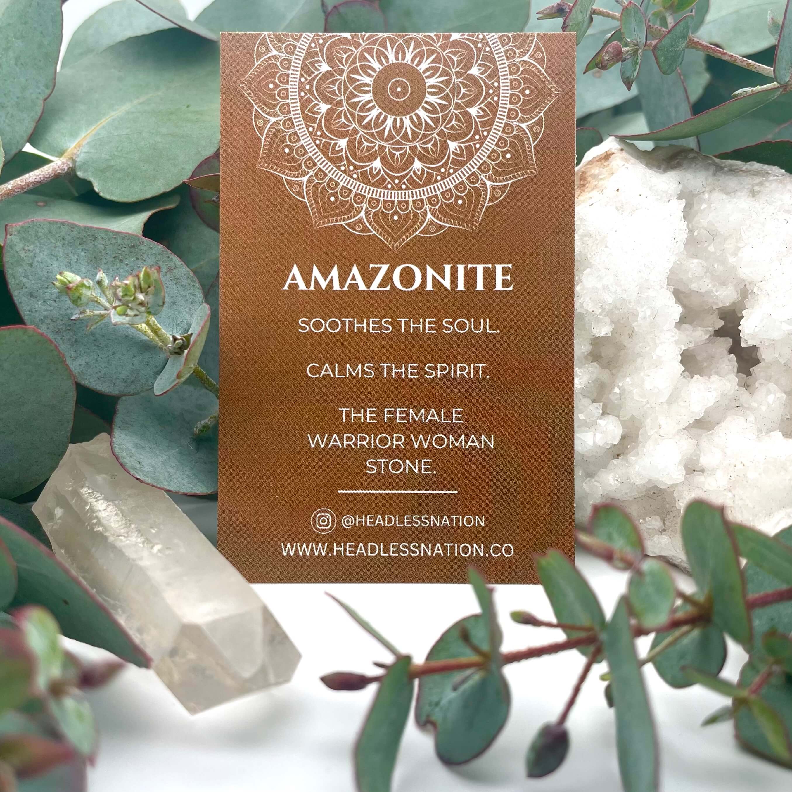 THE DAINTY- Silver- Amazonite- NECKLACE - Headless Nation