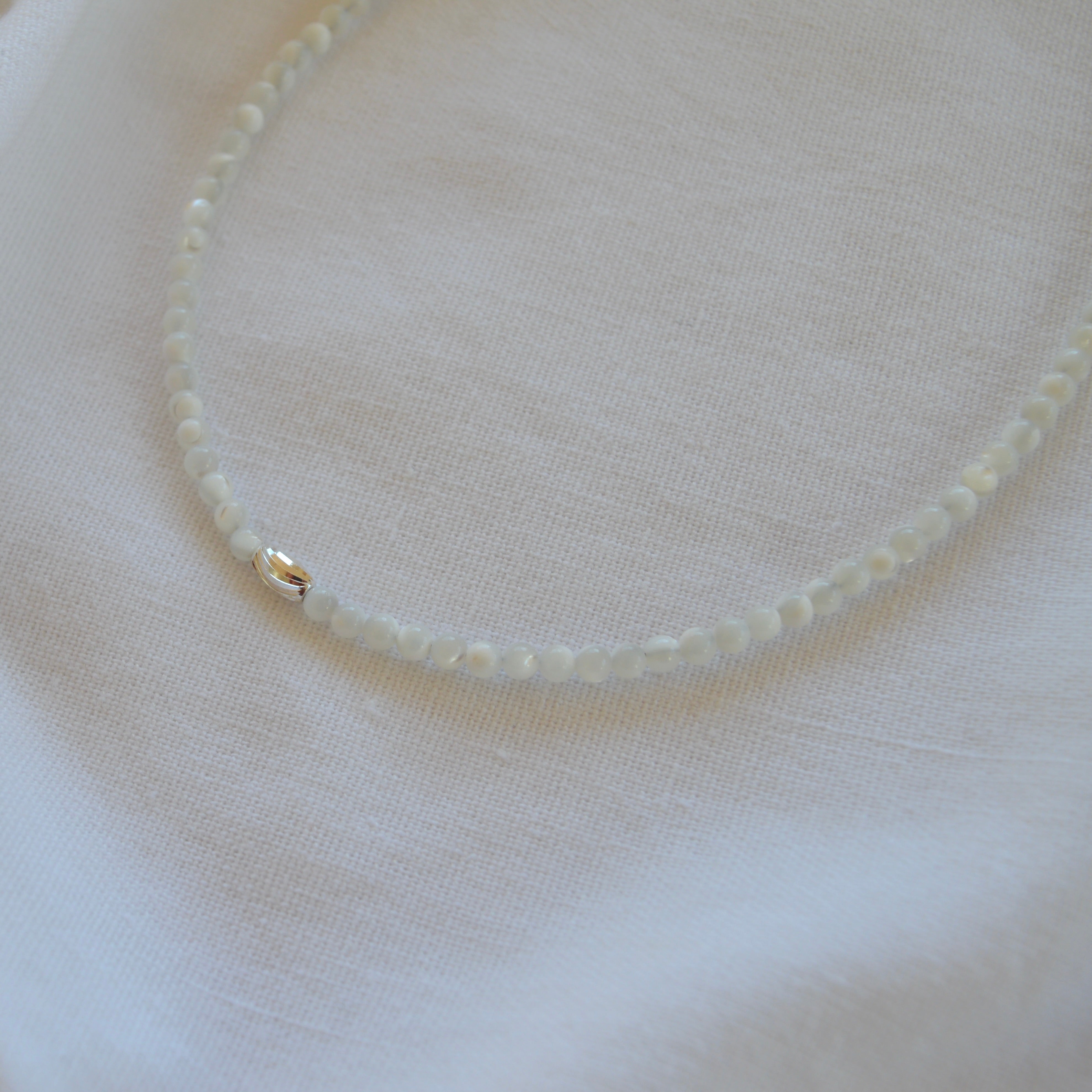 THE DAINTY-Silver- Mother Of Pearl- NECKLACE - Headless Nation