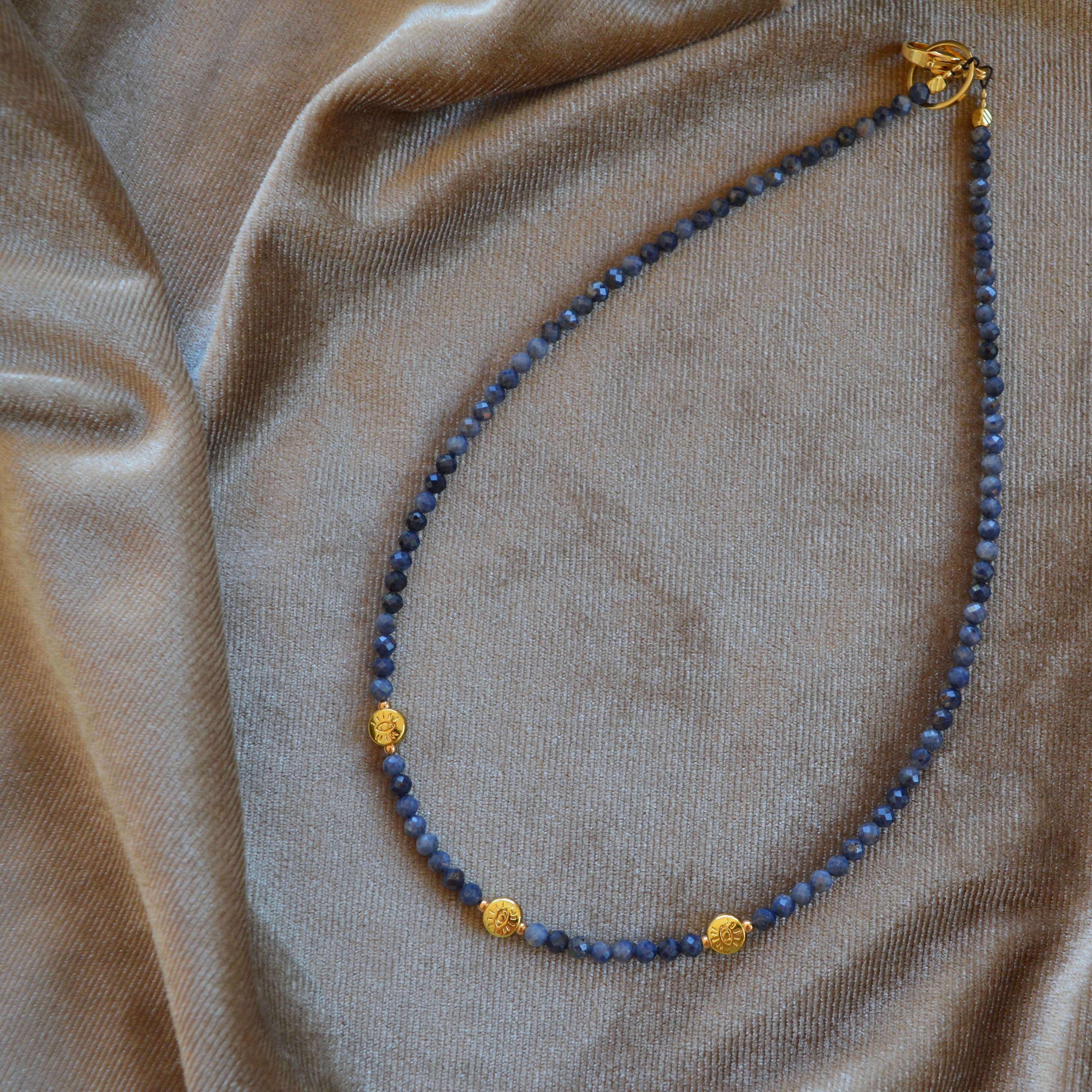 THE DAINTY- EYES- Sapphire- NECKLACE - Headless Nation
