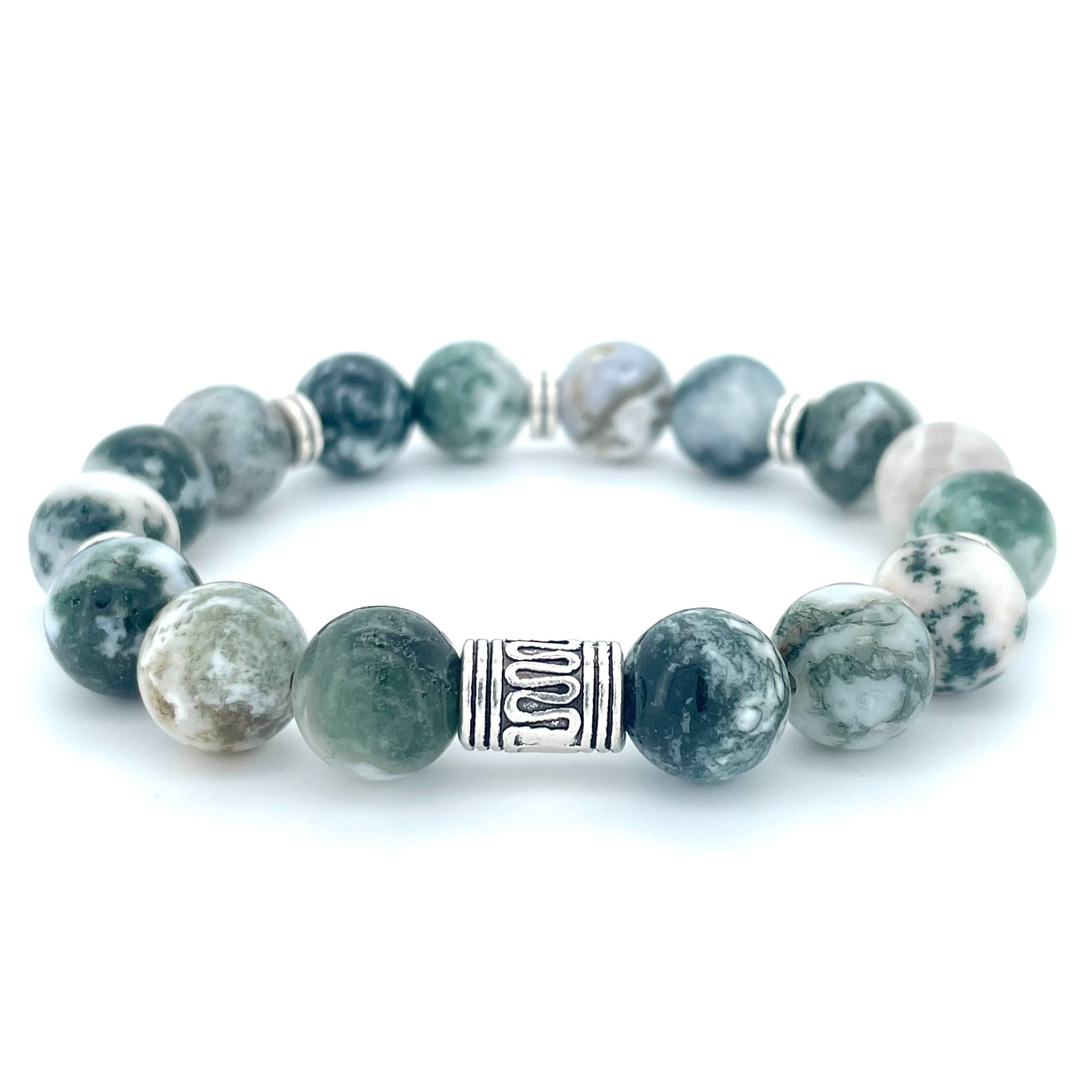 TREE AGATE BEADED BRACELET - LUCID COLLECTION - Headless Nation