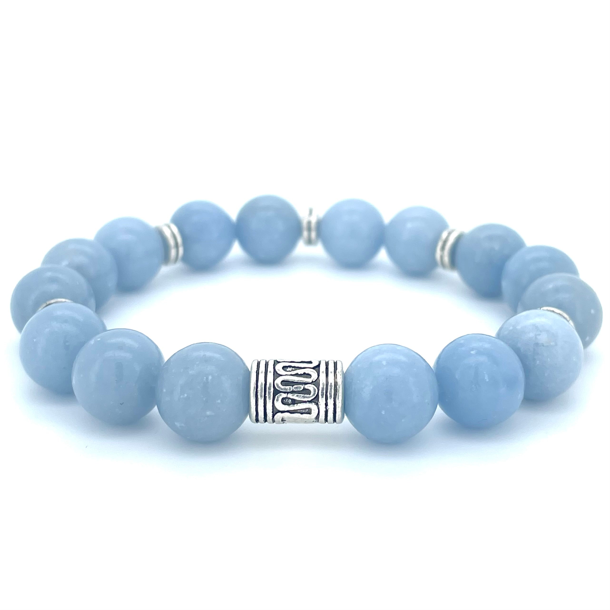 ANGELITE BEADED BRACELET - LUCID COLLECTION - Headless Nation