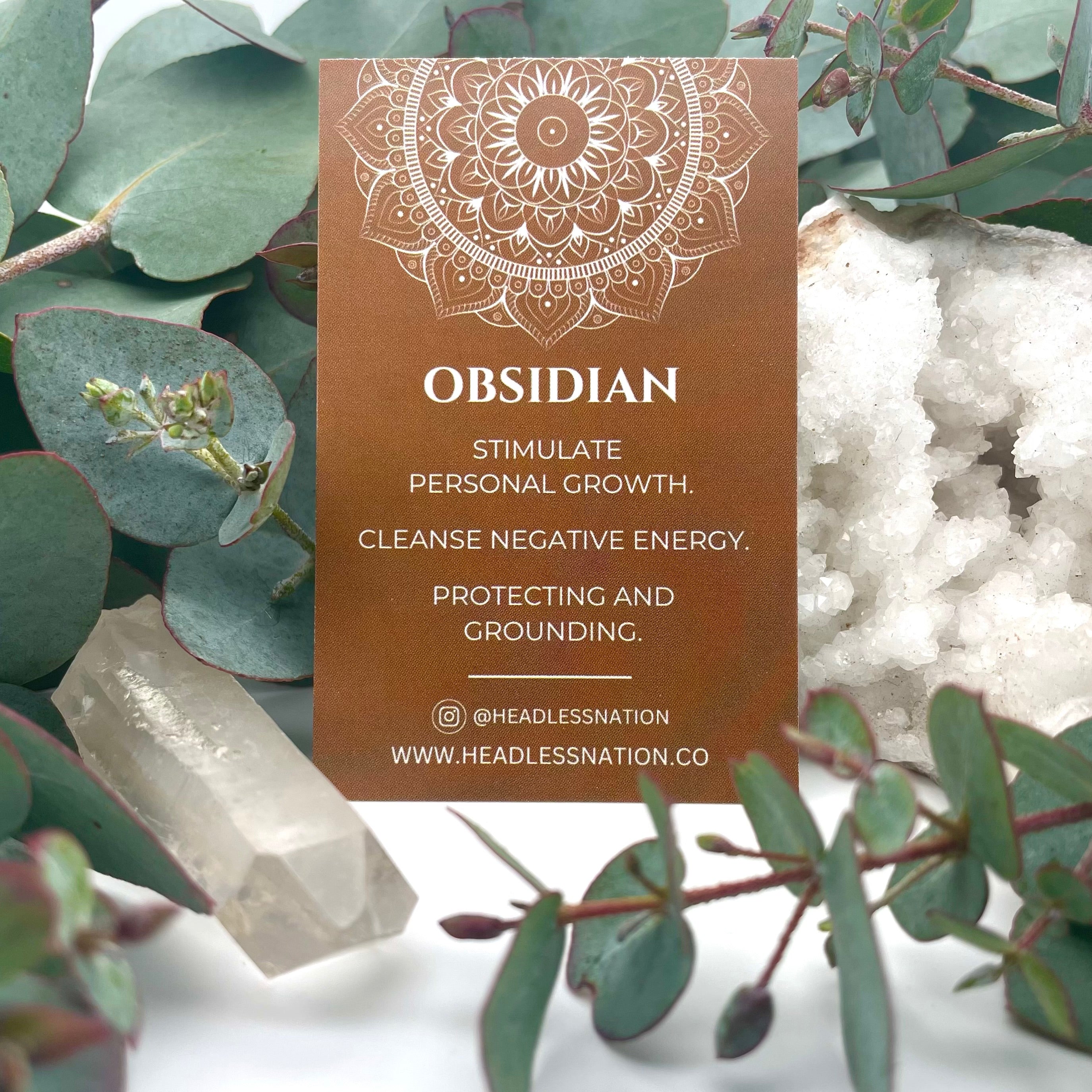 THE DAINTY- EYES- Obsidian- NECKLACE - Headless Nation