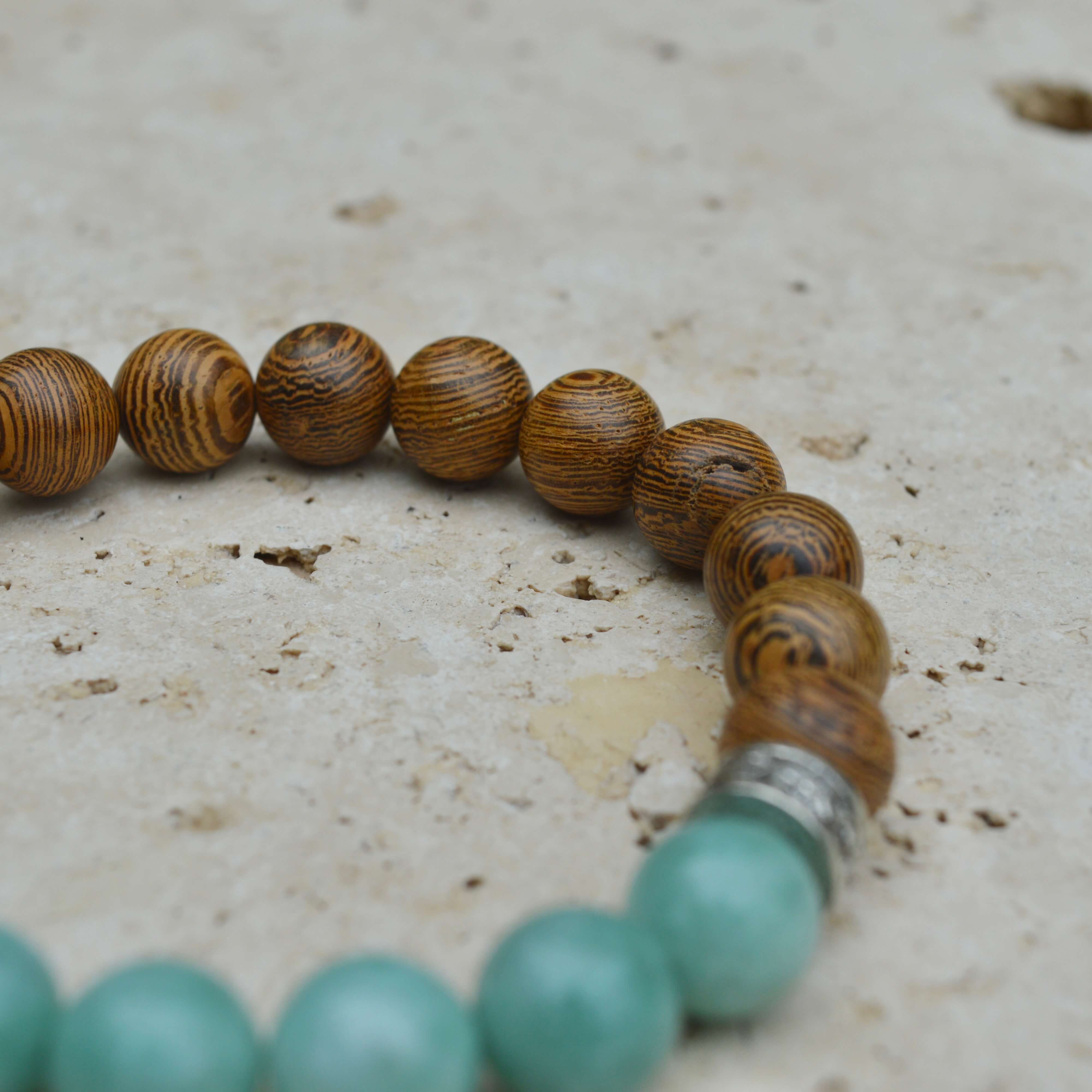 JADE & WOOD BEADED BRACELET - Headless Nation