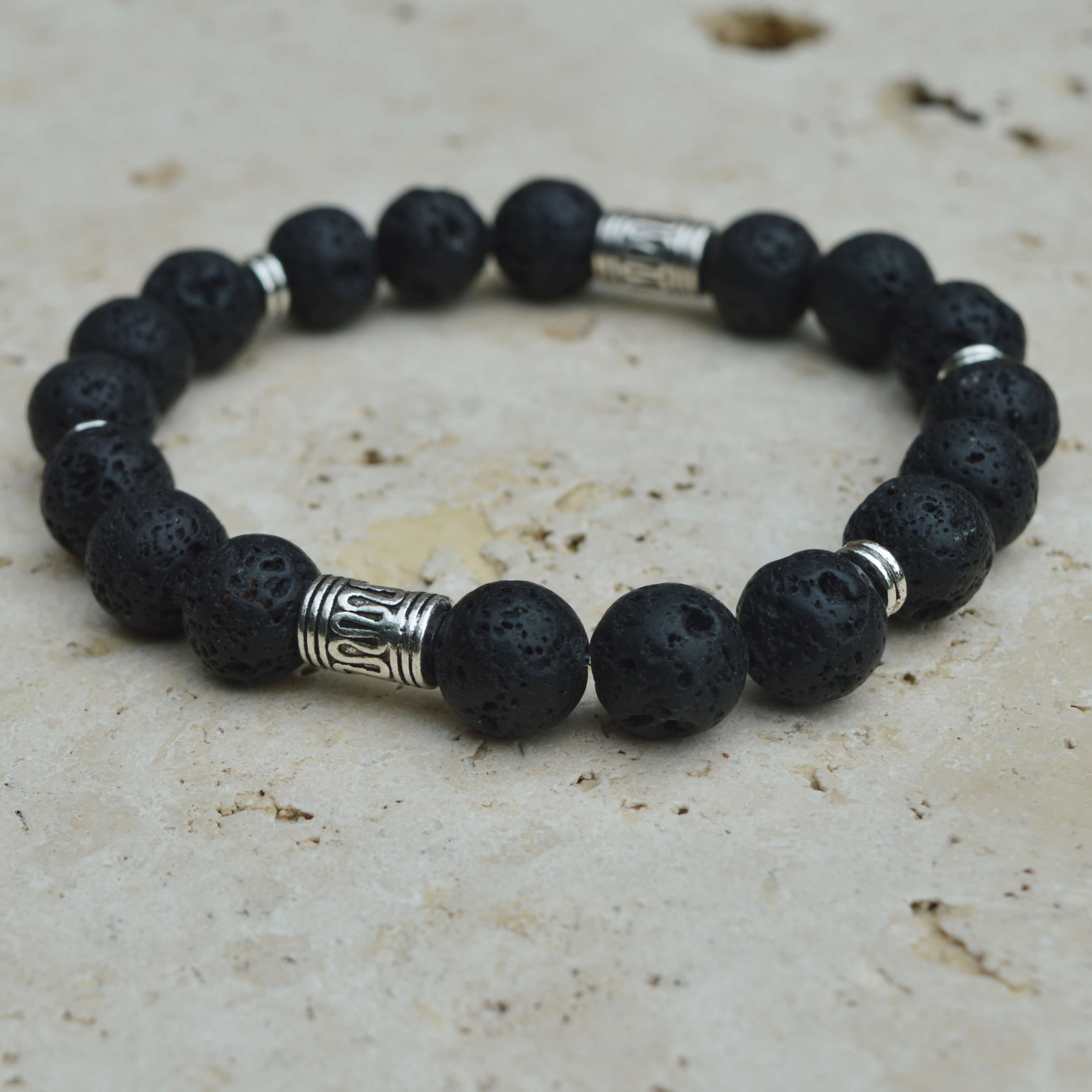 LAVA STONE BEADED BRACELET - LUCID COLLECTION - Headless Nation