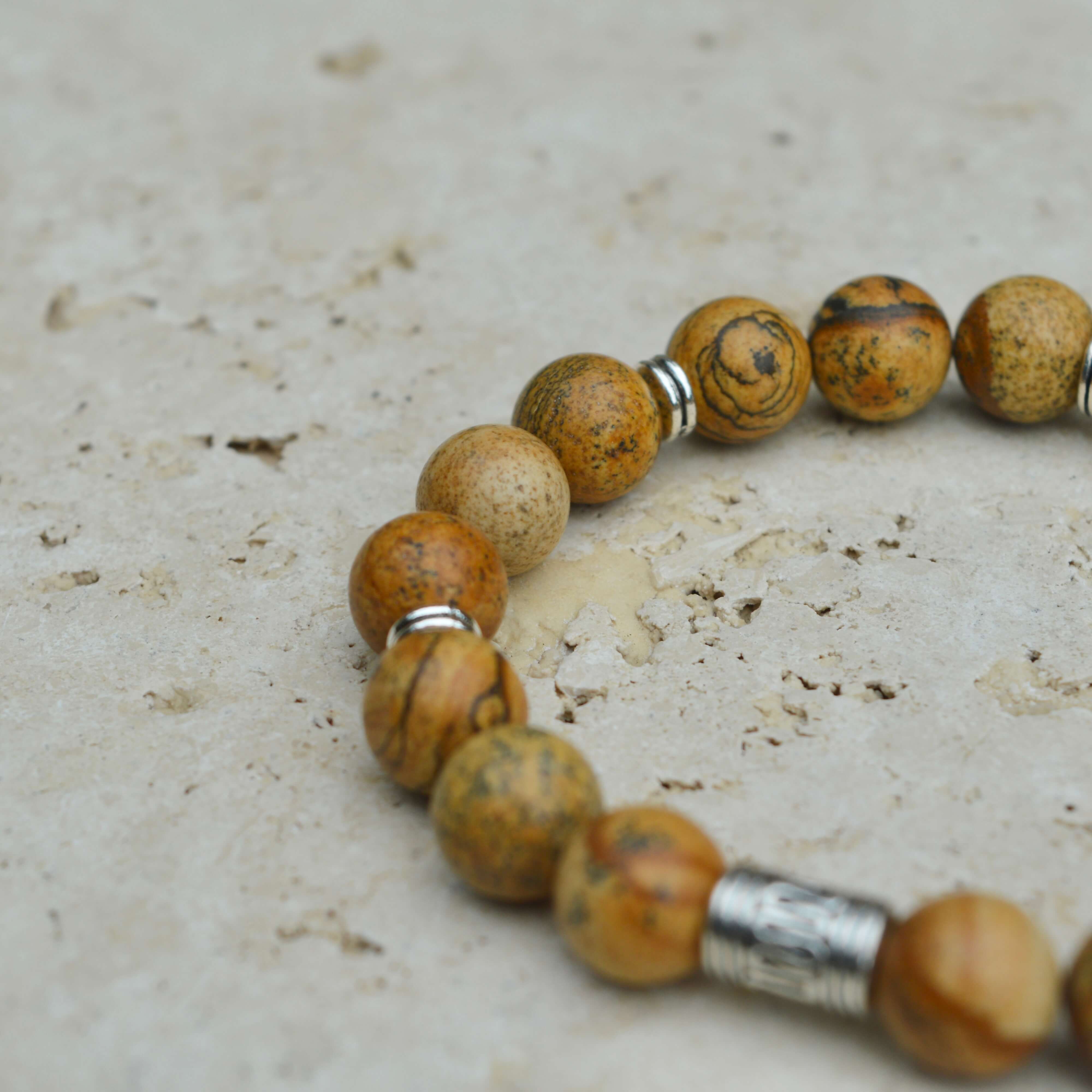 PICTURE JASPER BEADED BRACELET - LUCID COLLECTION - Headless Nation