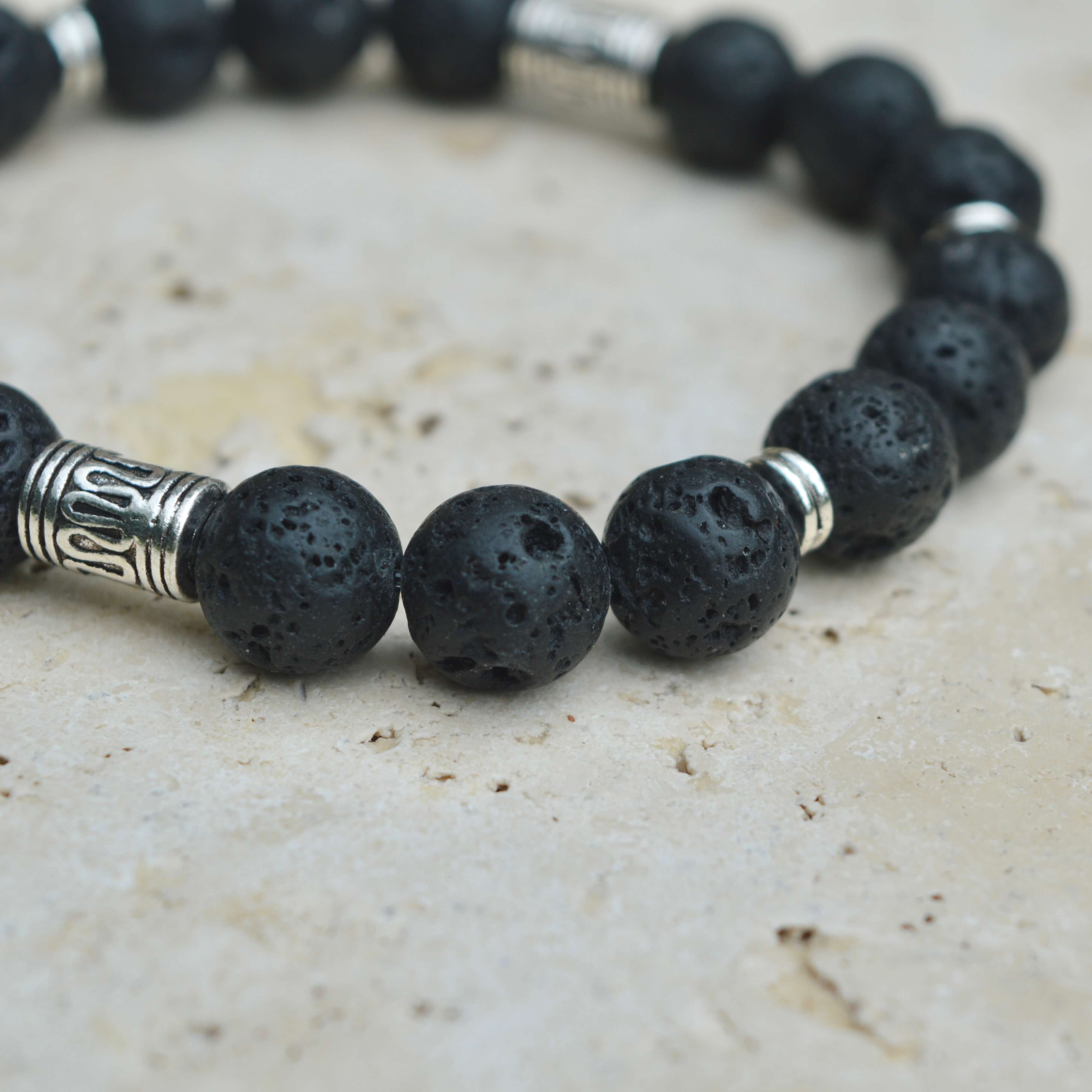 LAVA STONE BEADED BRACELET - LUCID COLLECTION - Headless Nation