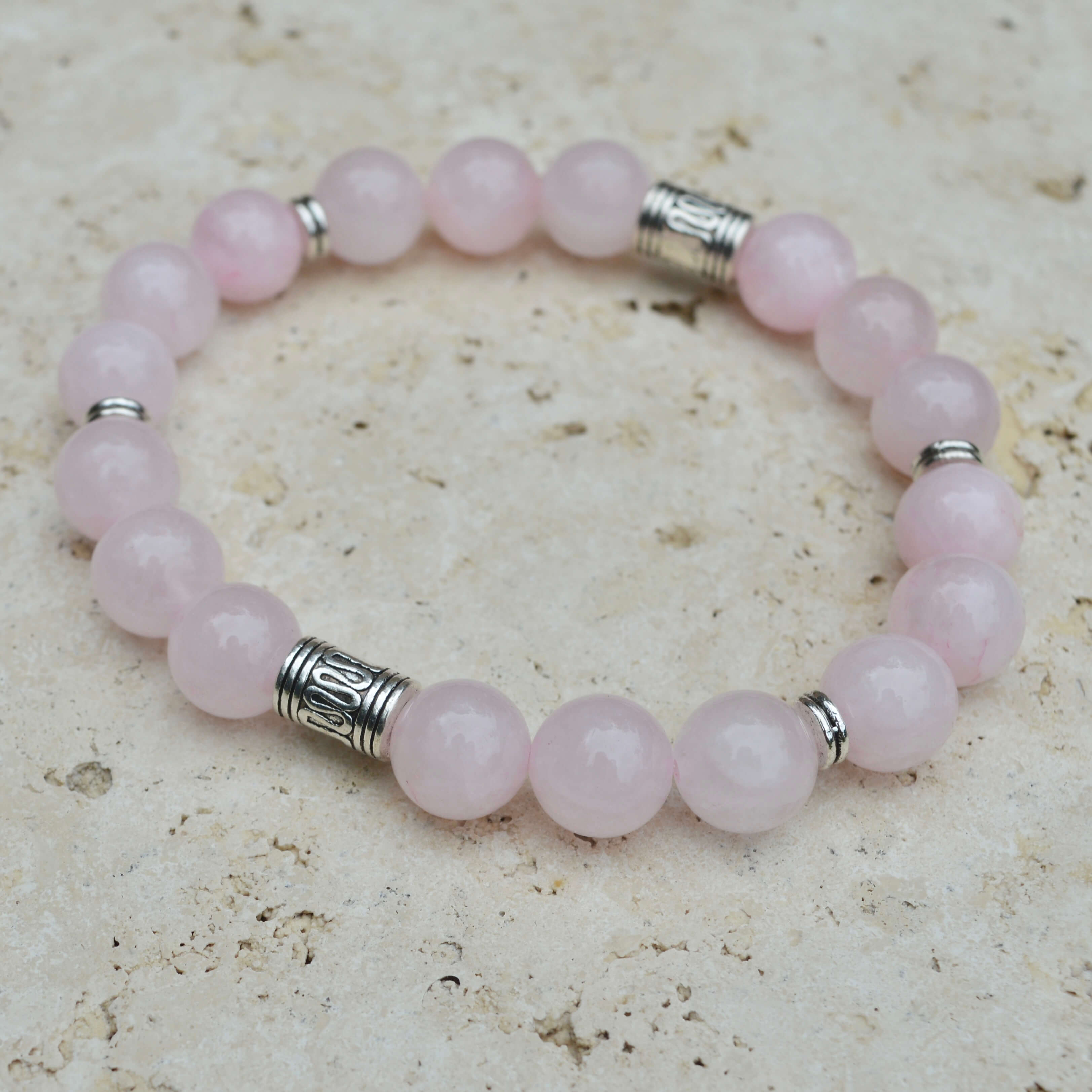 ROSE QUARTZ BEADED BRACELET - LUCID COLLECTION - Headless Nation