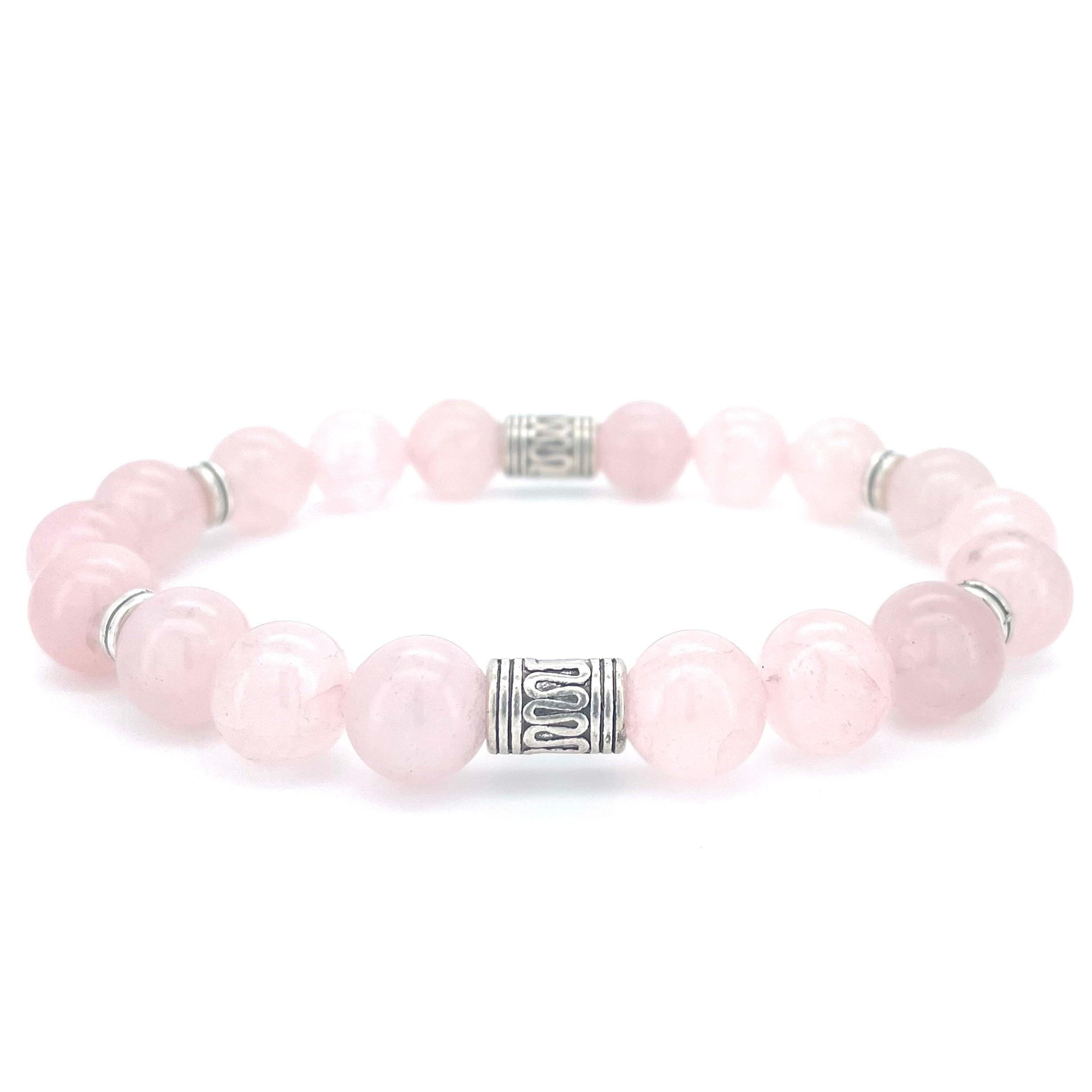 ROSE QUARTZ BEADED BRACELET - LUCID COLLECTION - Headless Nation