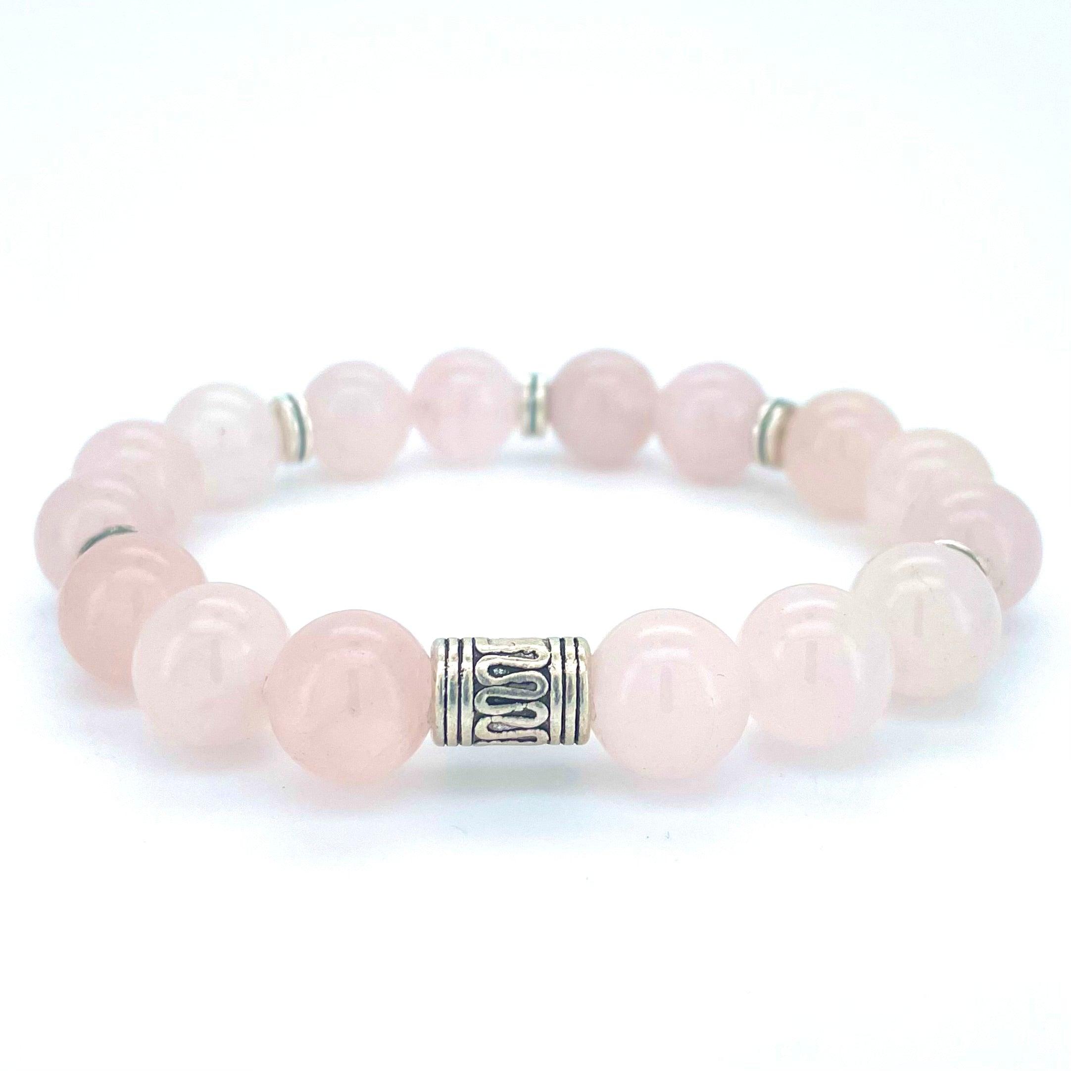 ROSE QUARTZ BEADED BRACELET - LUCID COLLECTION - Headless Nation