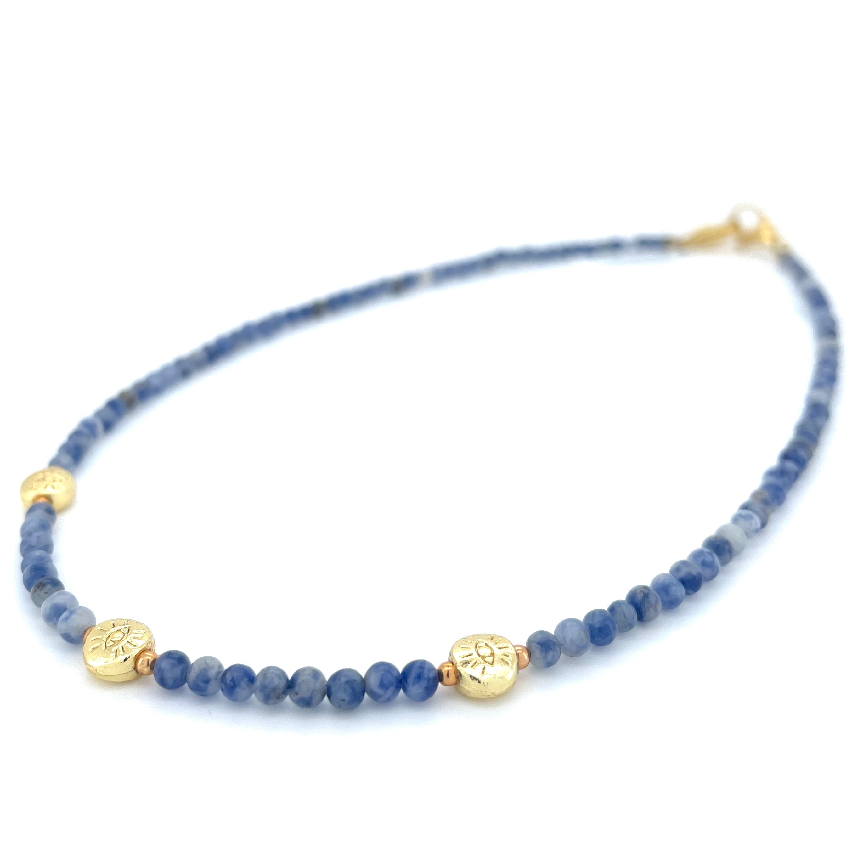 THE DAINTY- EYES- Blue Adventurine- NECKLACE - Headless Nation