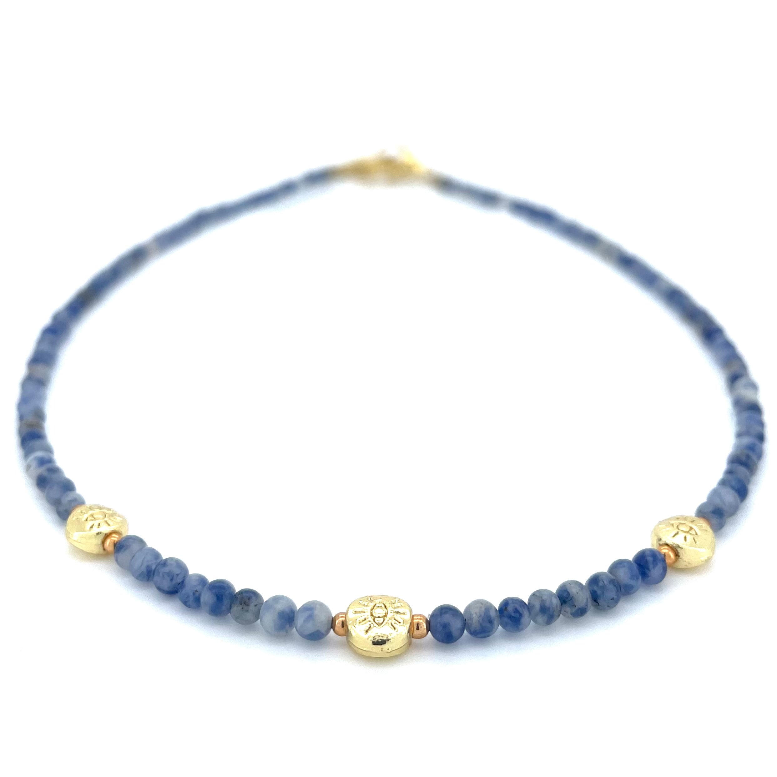 THE DAINTY- EYES- Blue Adventurine- NECKLACE - Headless Nation