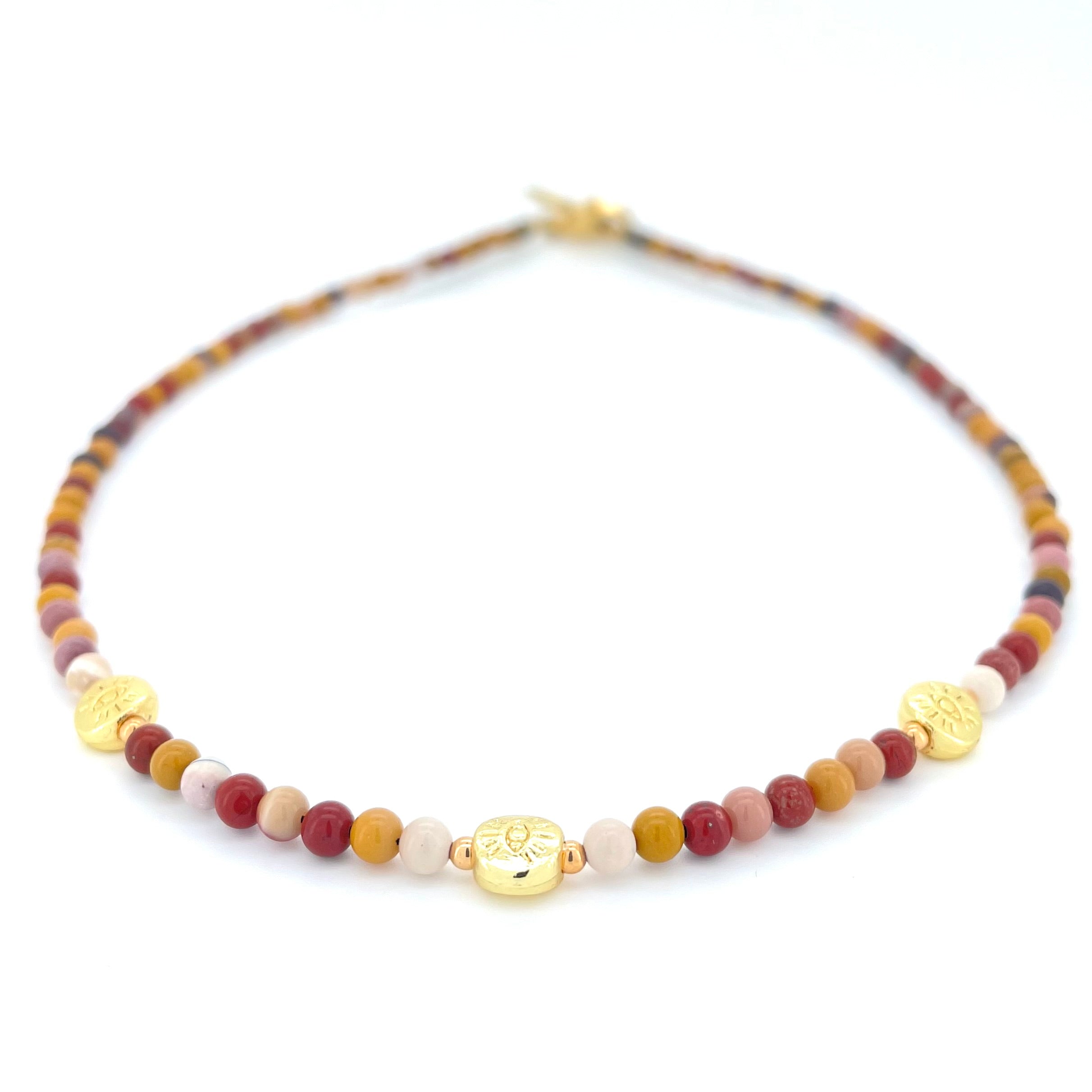 THE DAINTY- EYES- Mookaite- NECKLACE - Headless Nation