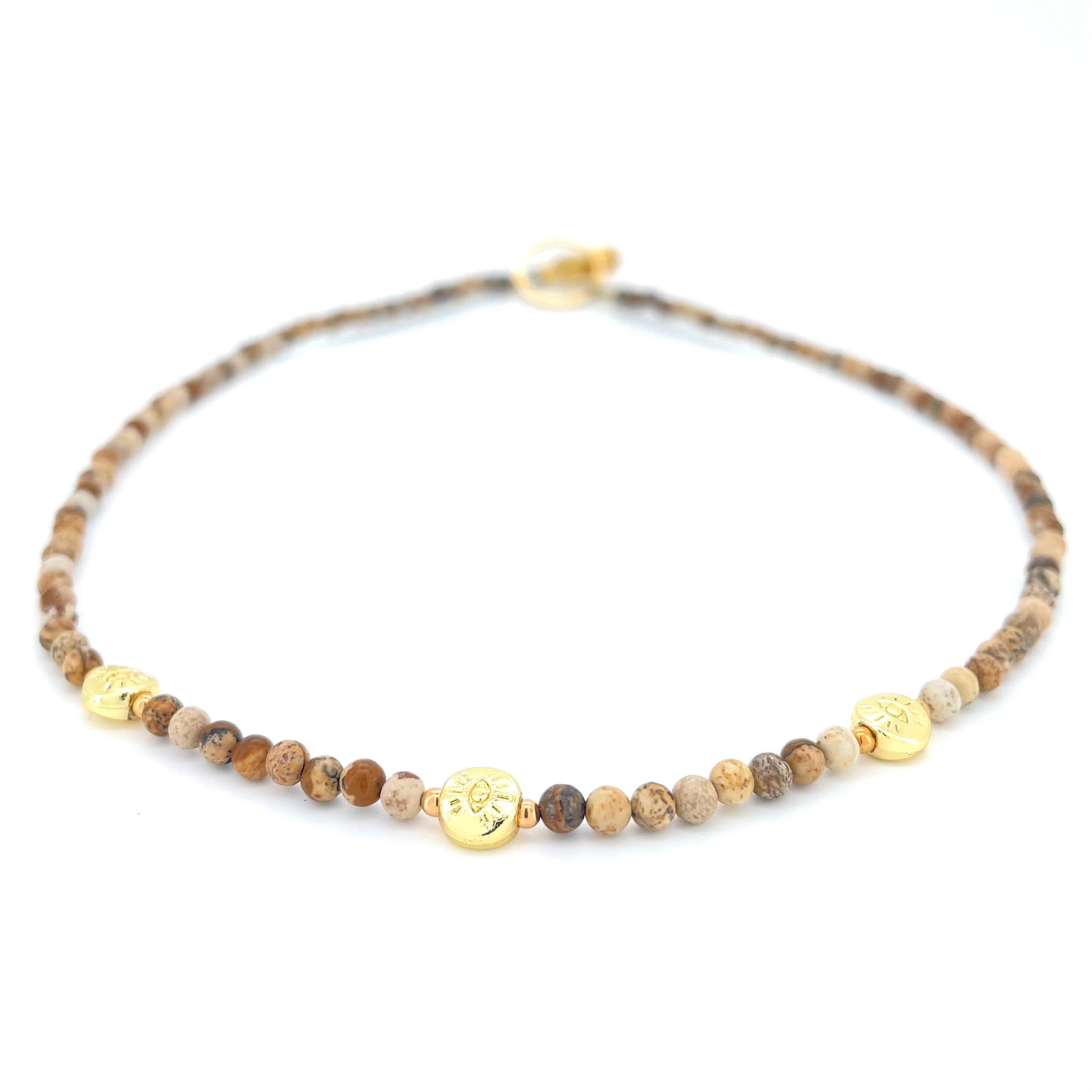 THE DAINTY- EYES- Picture Jasper- NECKLACE - Headless Nation