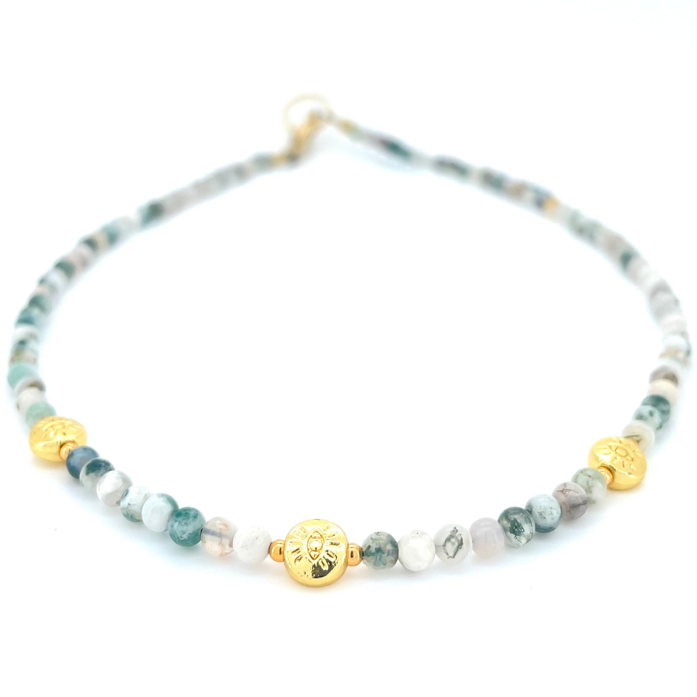 THE DAINTY- EYES- Tree Agate- NECKLACE - Headless Nation