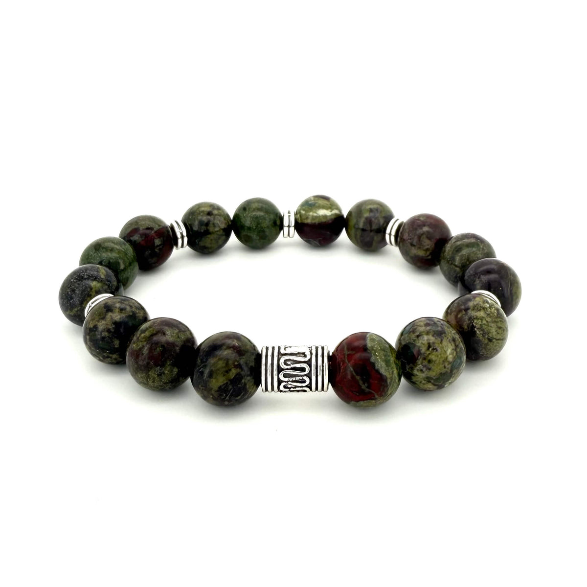 BLOODSTONE BEADED BRACELET - LUCID COLLECTION - Headless Nation