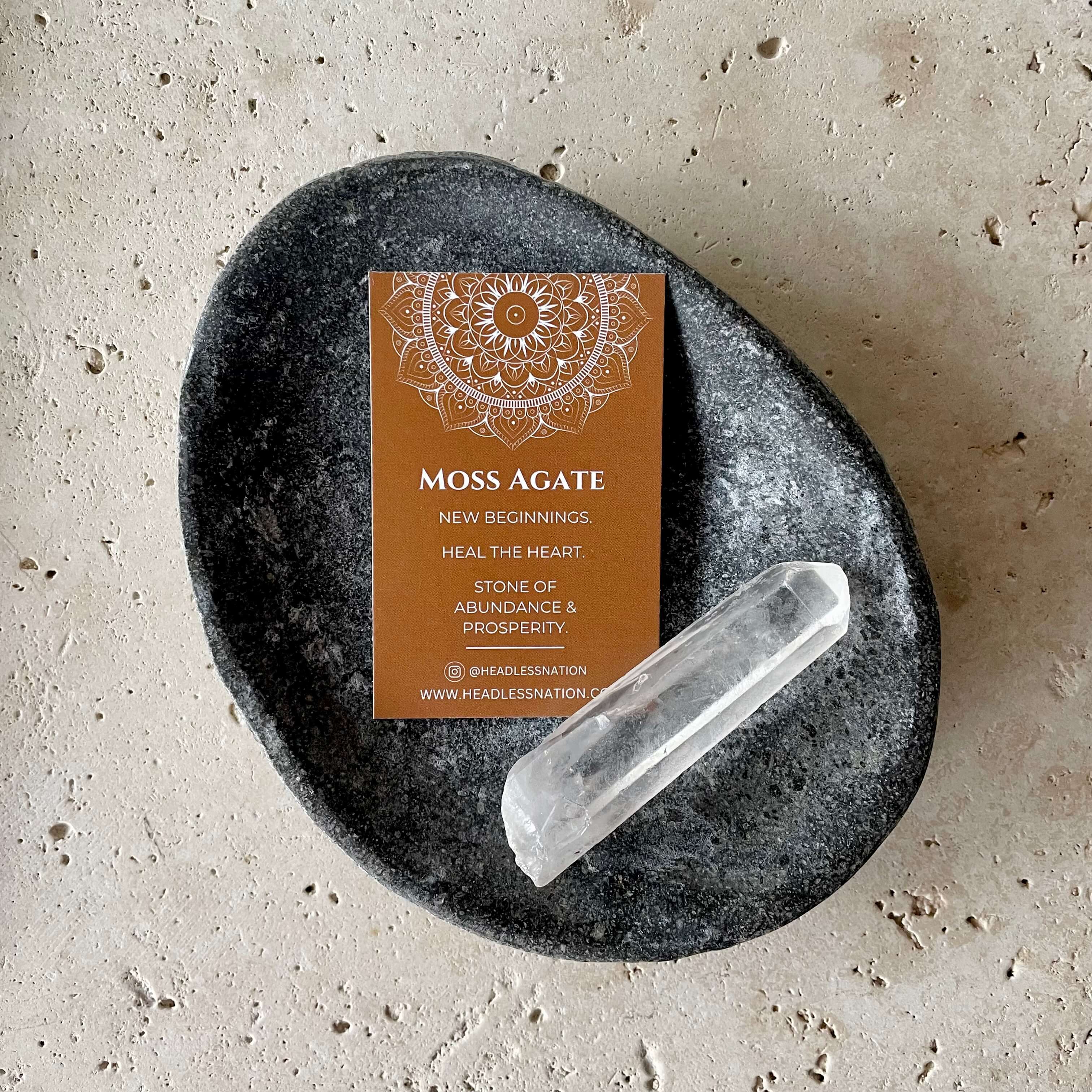 THE DAINTY- EYES- Moss Agate- NECKLACE - Headless Nation