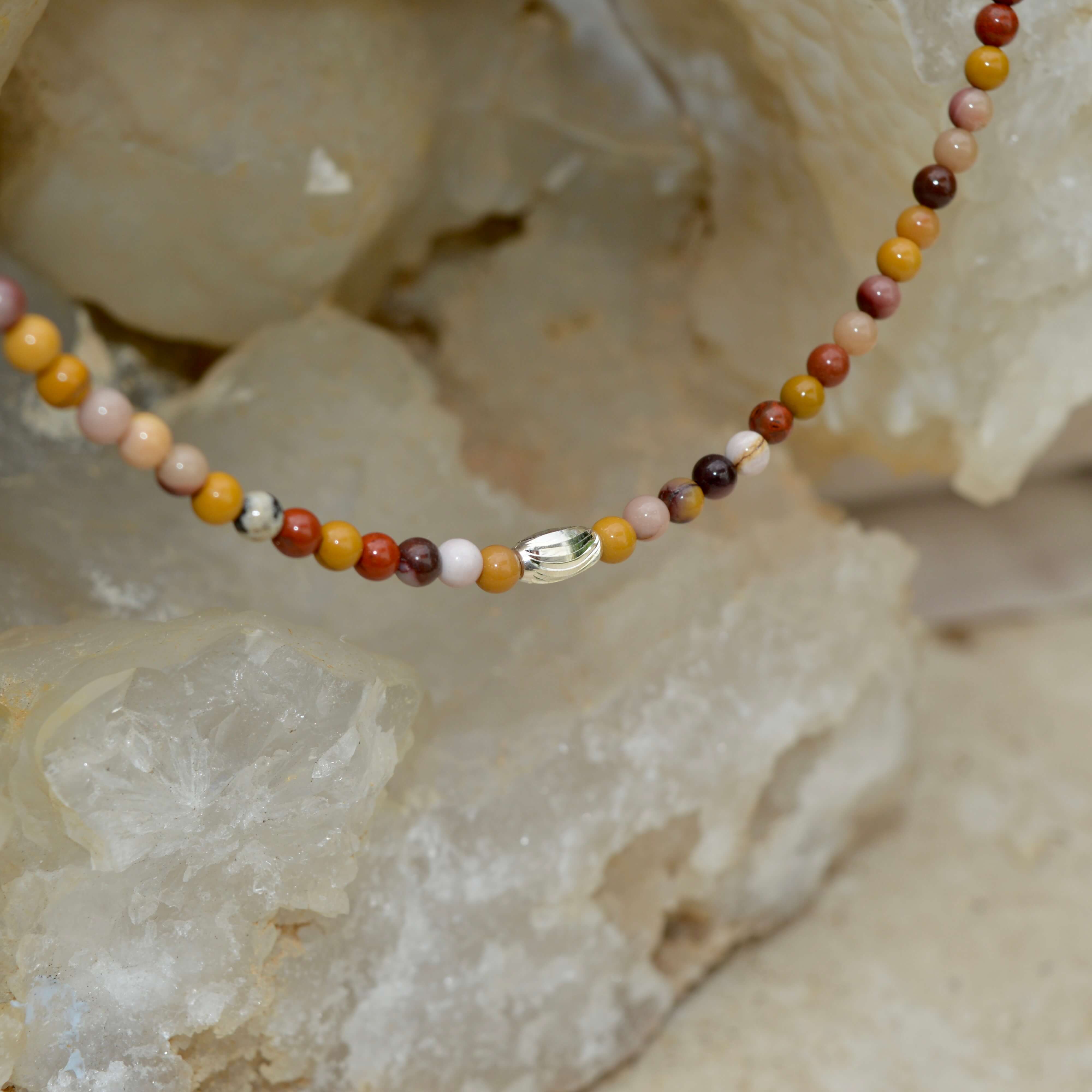 THE DAINTY- Silver- Mookaite- NECKLACE - Headless Nation