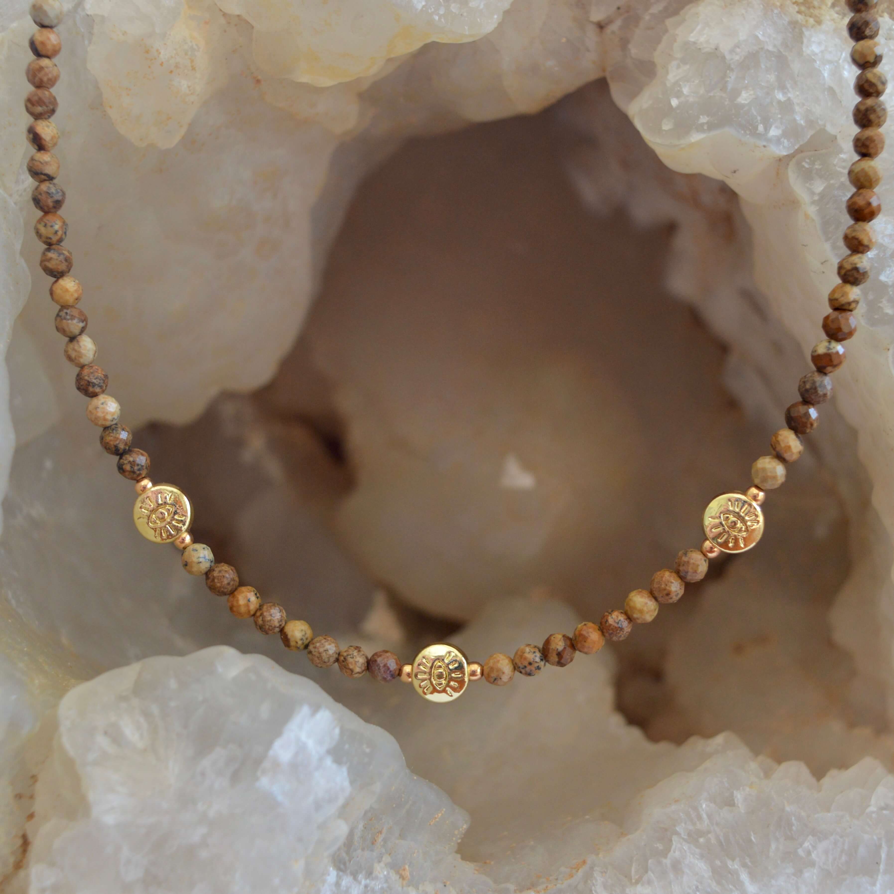 THE DAINTY- EYES- Picture Jasper- NECKLACE - Headless Nation