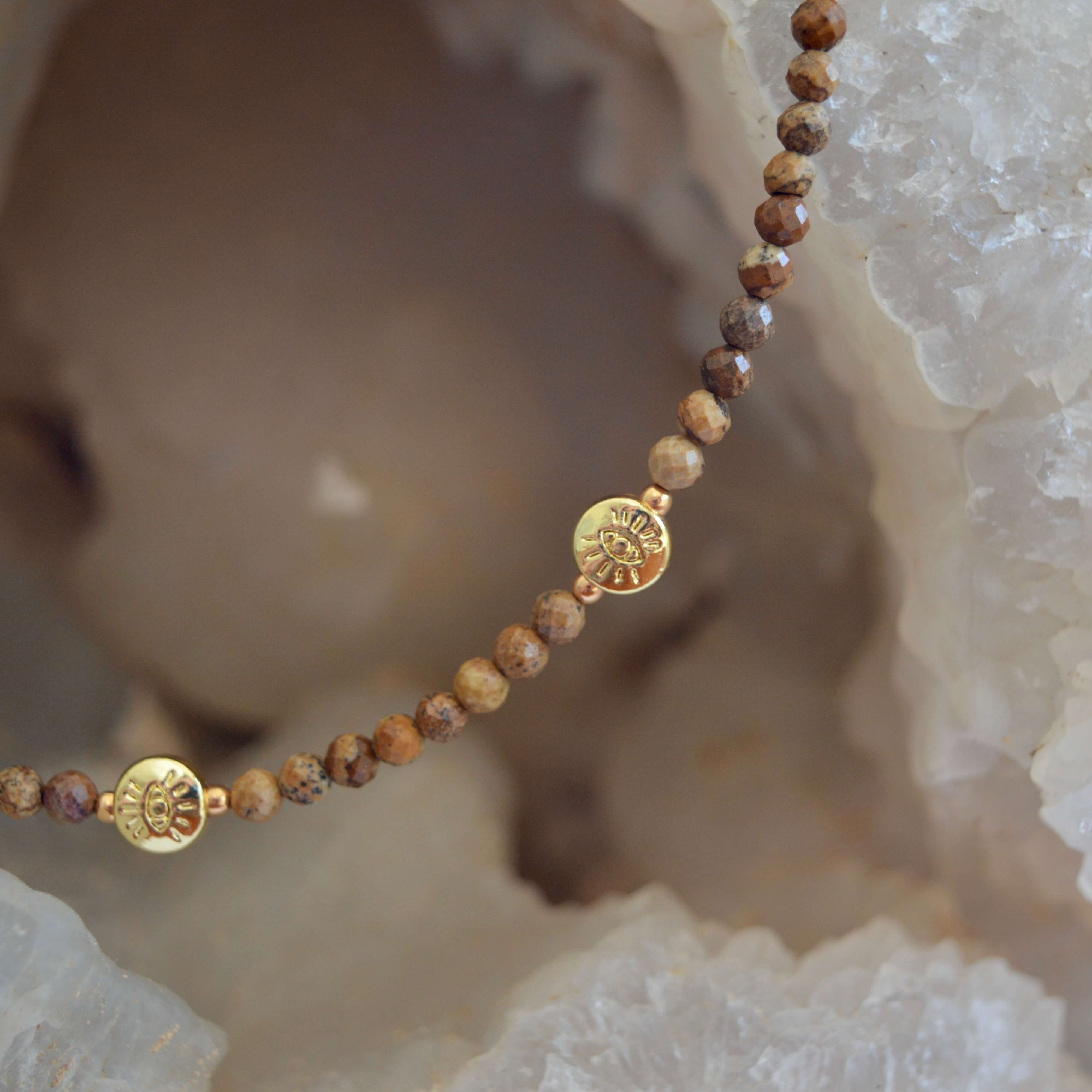 THE DAINTY- EYES- Picture Jasper- NECKLACE - Headless Nation