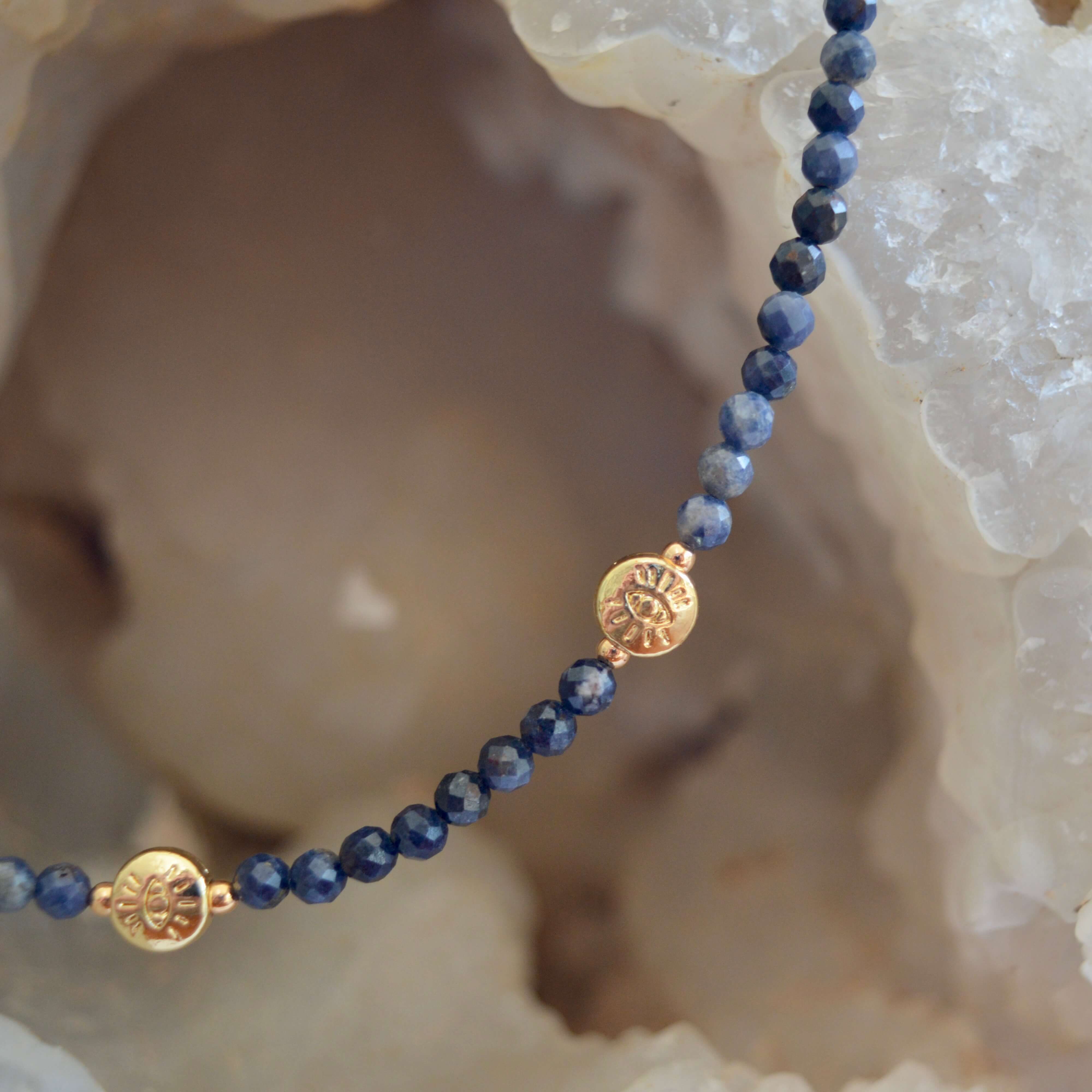 THE DAINTY- EYES- Sapphire- NECKLACE - Headless Nation