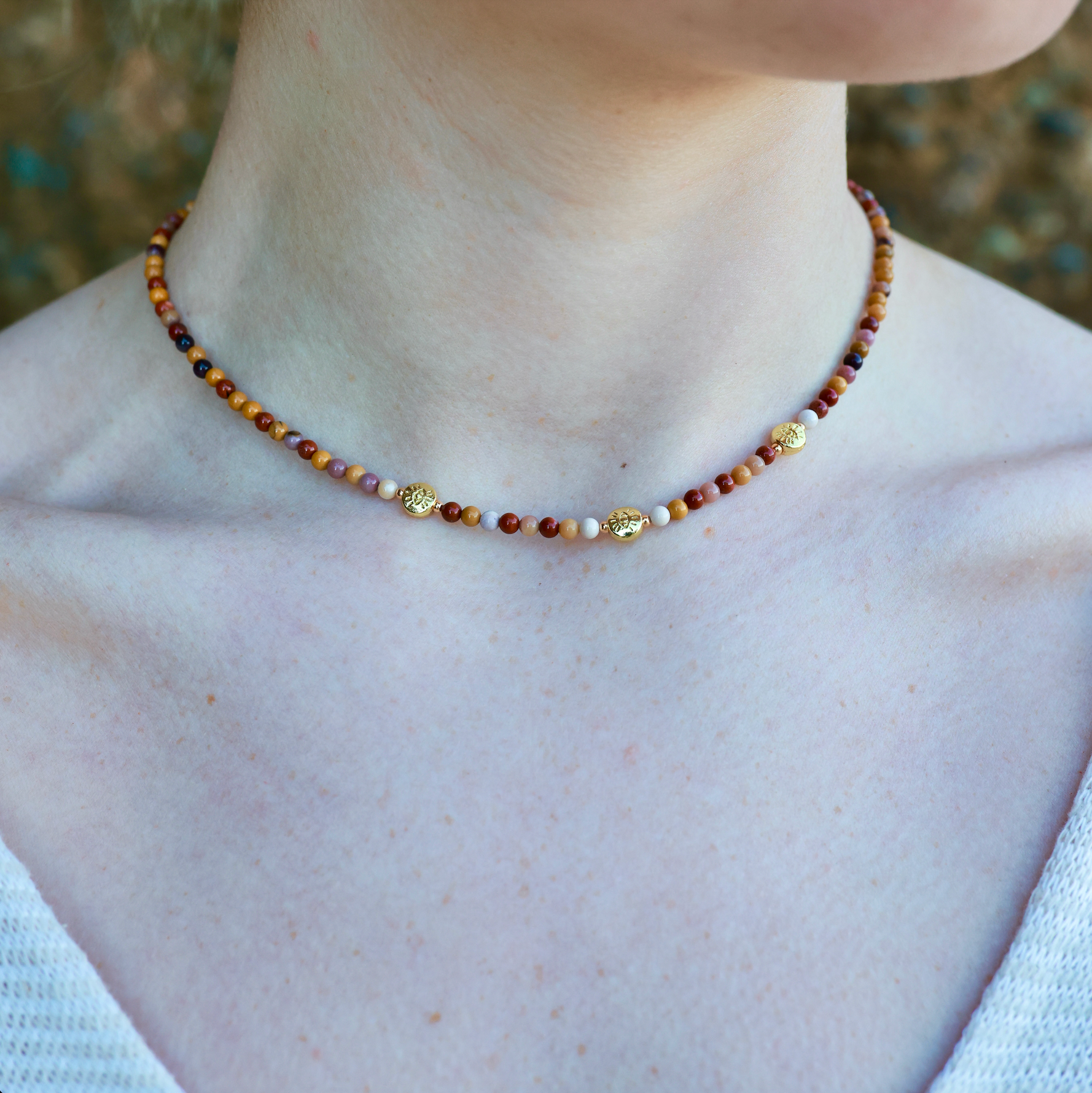 THE DAINTY- EYES- Mookaite- NECKLACE - Headless Nation