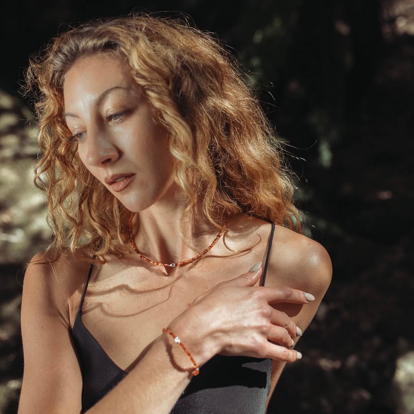 THE DAINTY- Silver- Carnelian- NECKLACE - Headless Nation