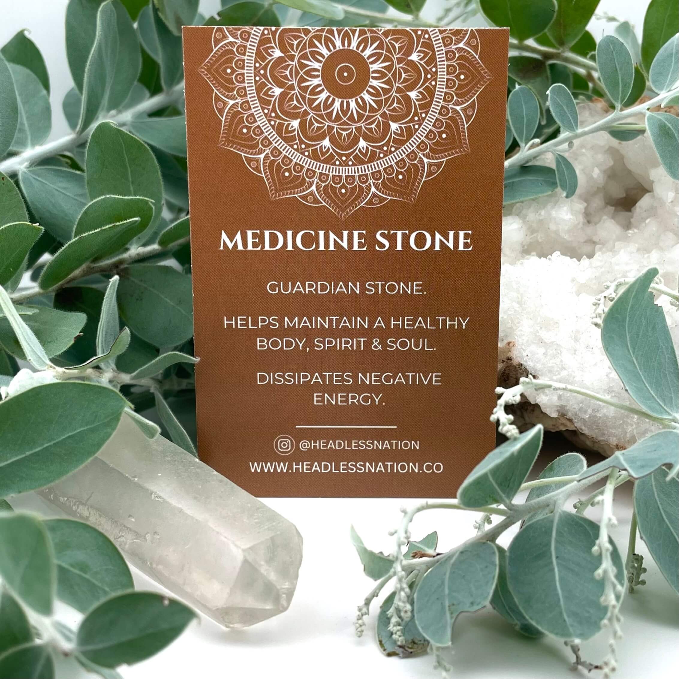 MEDICINE STONE & STERLING SILVER BEADED BRACELET - Headless Nation