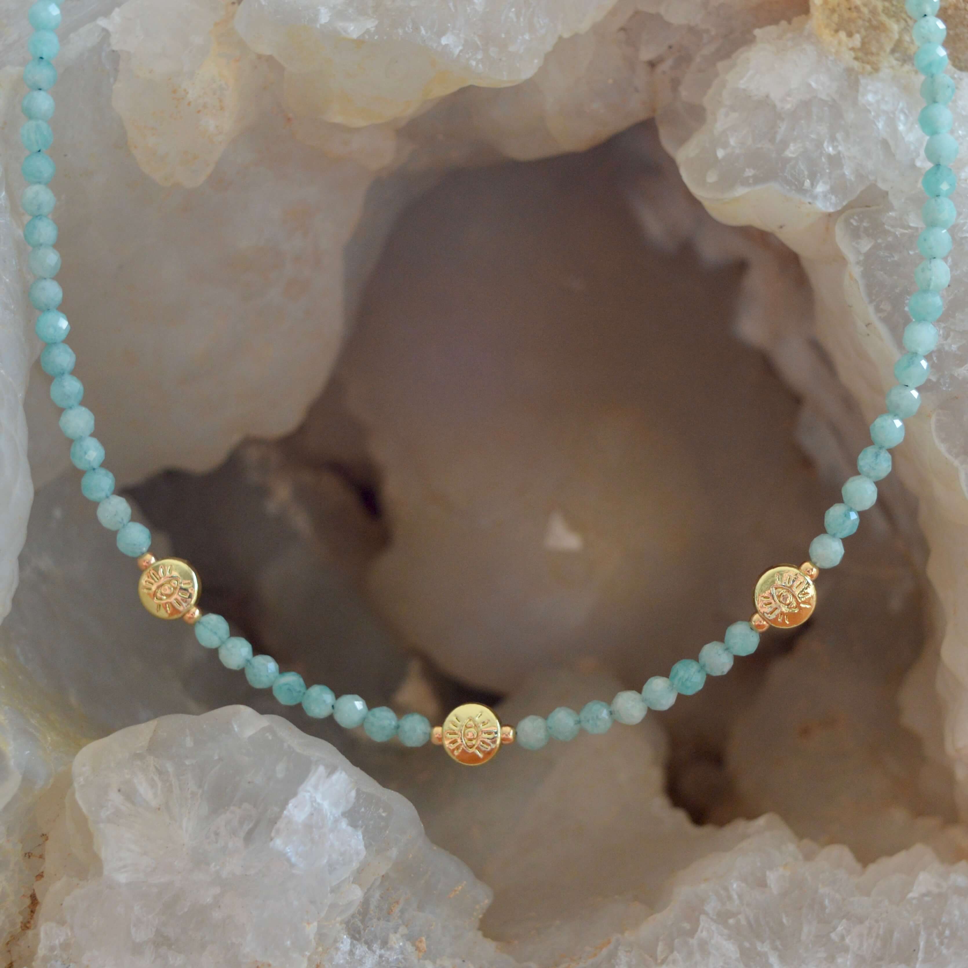 THE DAINTY- EYES- Amazonite- NECKLACE - Headless Nation