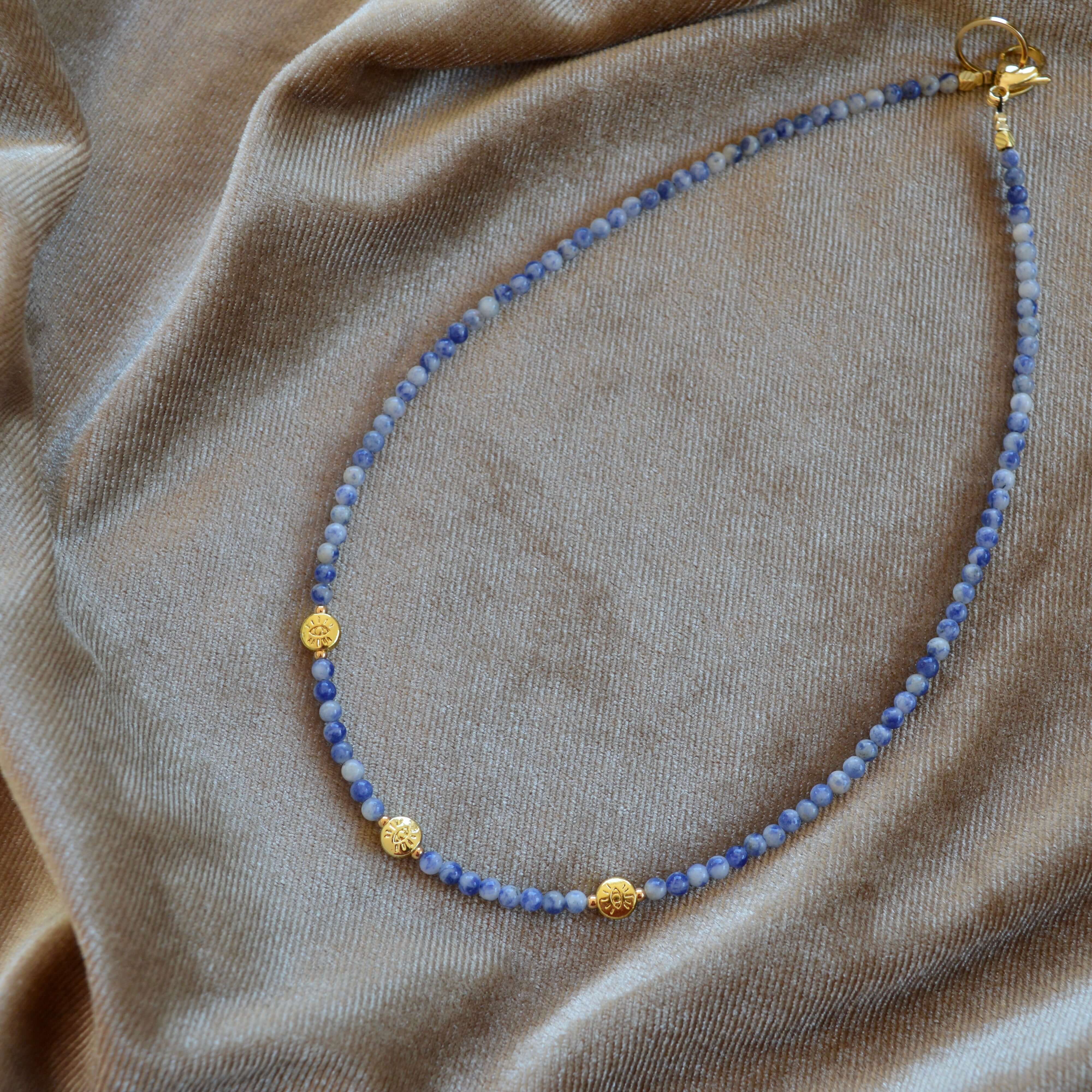 THE DAINTY- EYES- Blue Aventurine- NECKLACE - Headless Nation