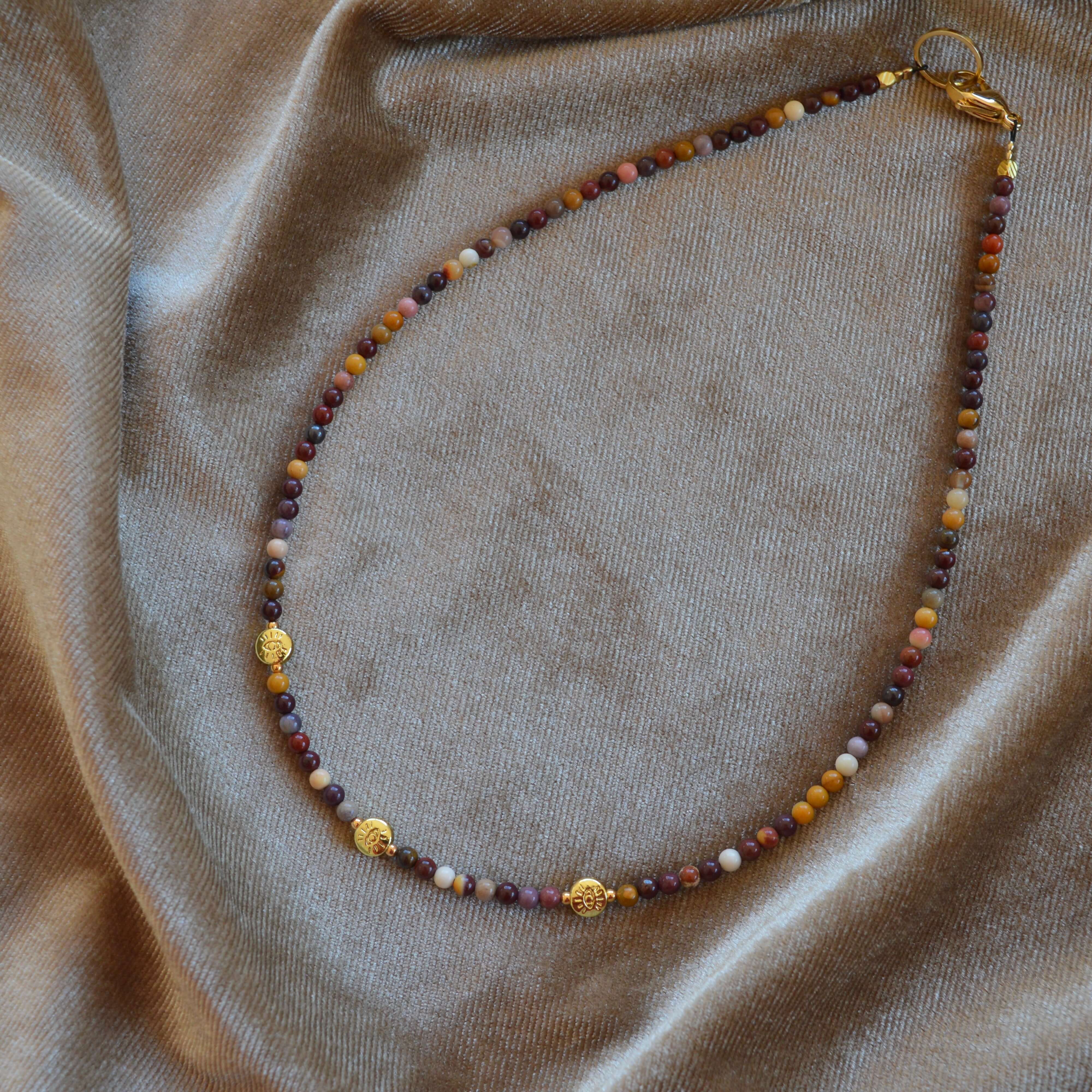 THE DAINTY- EYES- Mookaite- NECKLACE - Headless Nation