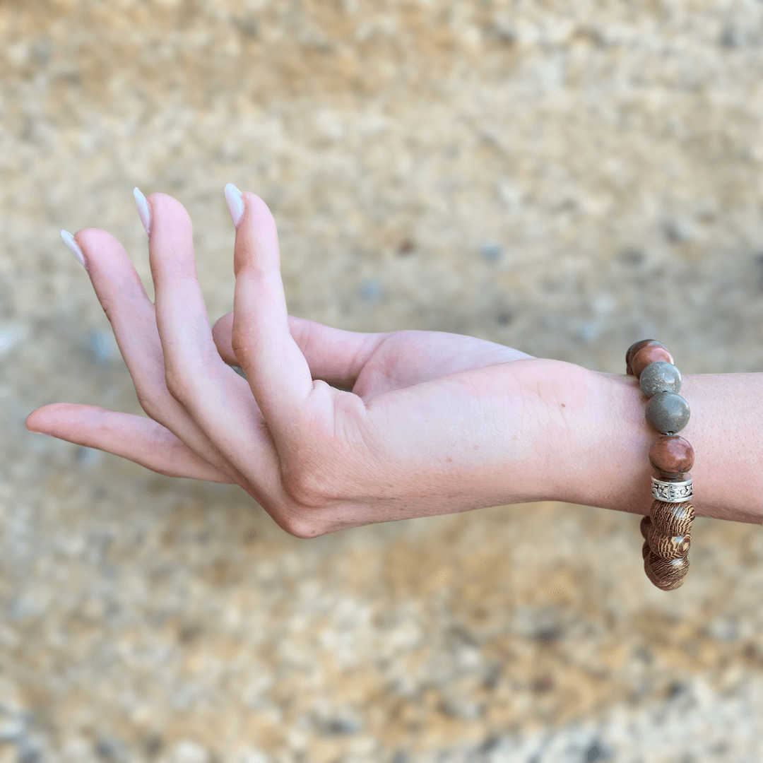 PICASSO JASPER & WOOD BEADED BRACELET - Headless Nation
