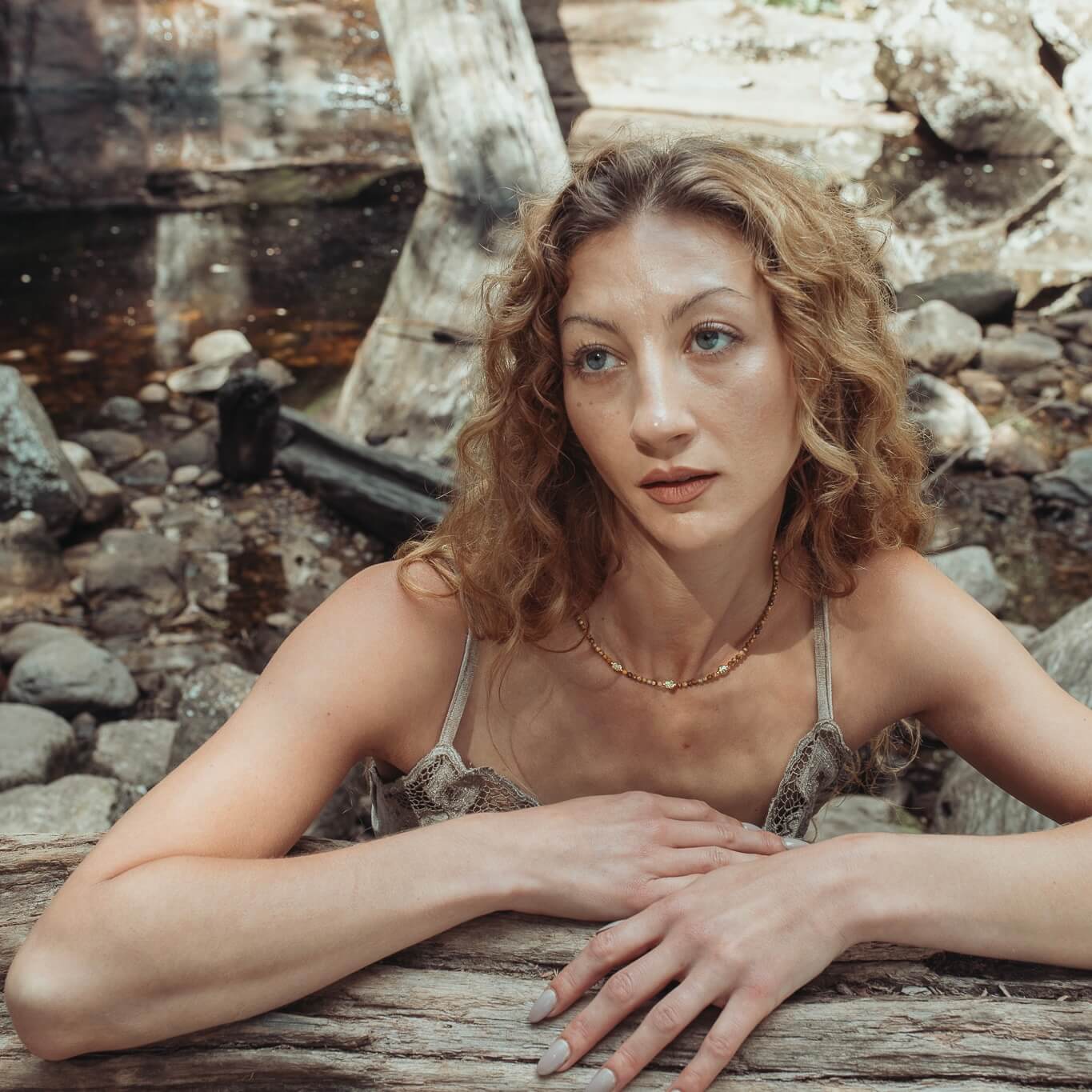 THE DAINTY- EYES- Picture Jasper- NECKLACE - Headless Nation