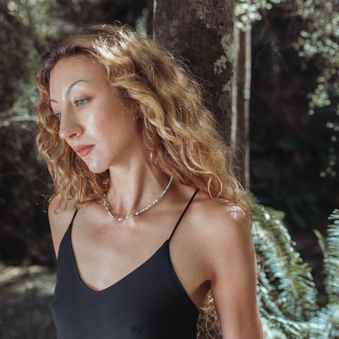 THE DAINTY- EYES- Tree Agate- NECKLACE - Headless Nation