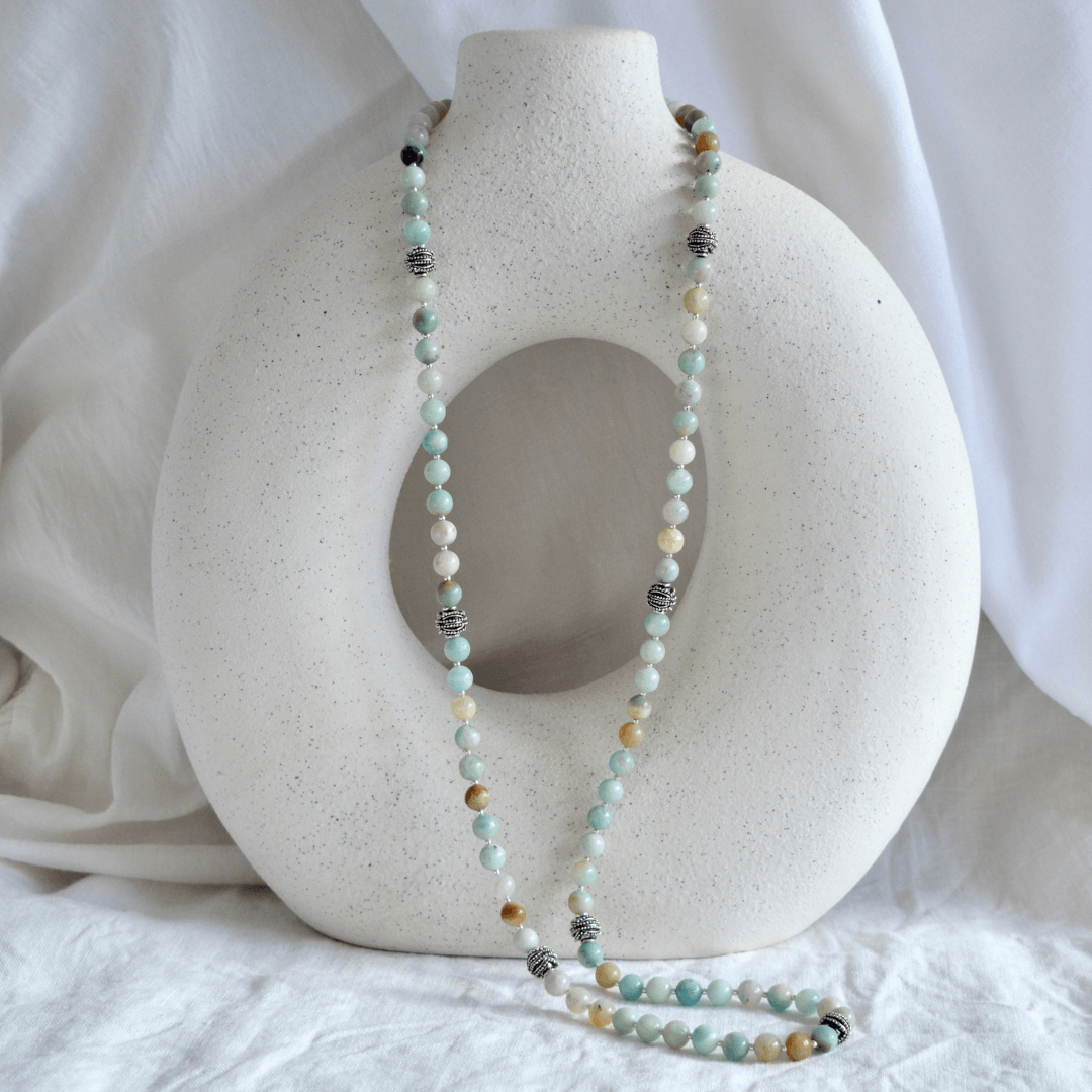 Amazonite LONG BEADED NECKLACE - Headless Nation