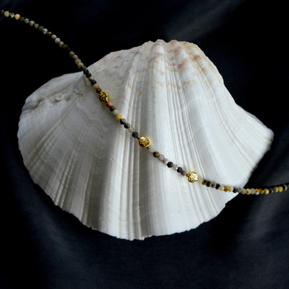 THE DAINTY- EYES- Bumblebee Jasper- NECKLACE - Headless Nation