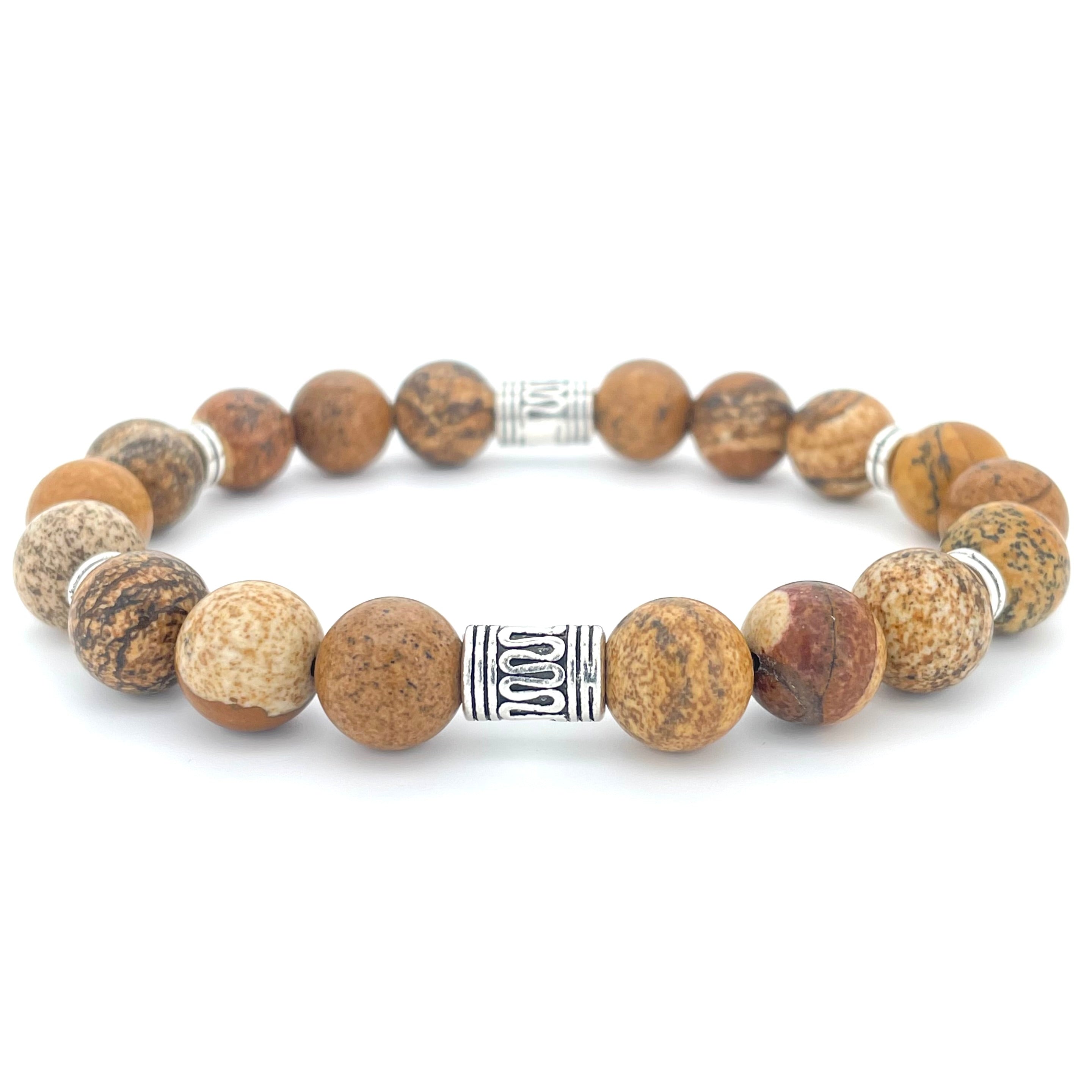 PICTURE JASPER BEADED BRACELET - LUCID COLLECTION - Headless Nation