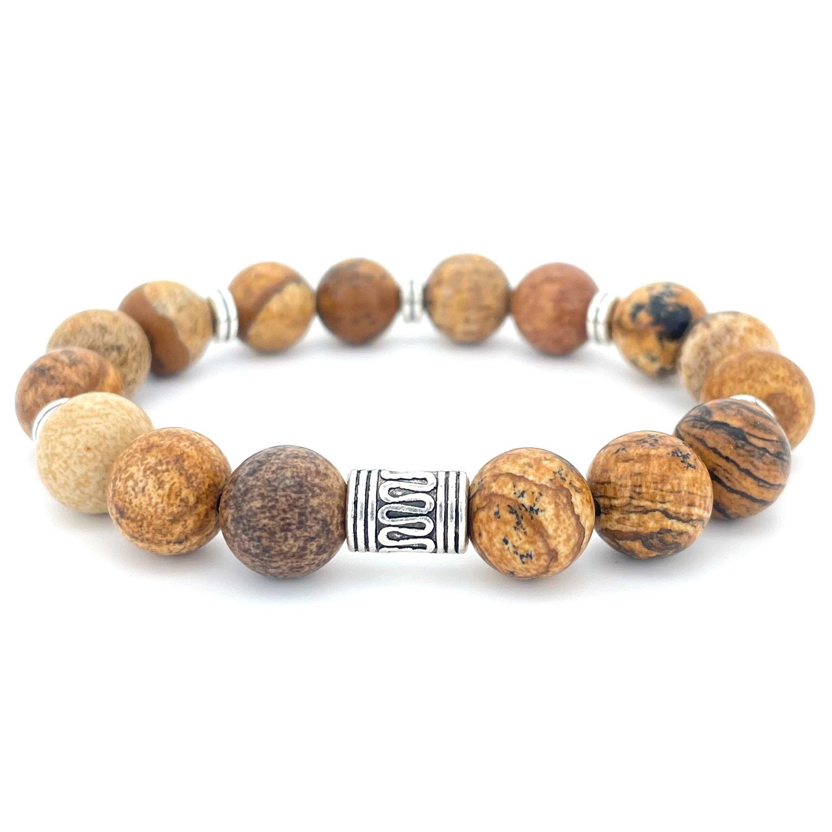 PICTURE JASPER BEADED BRACELET - LUCID COLLECTION - Headless Nation