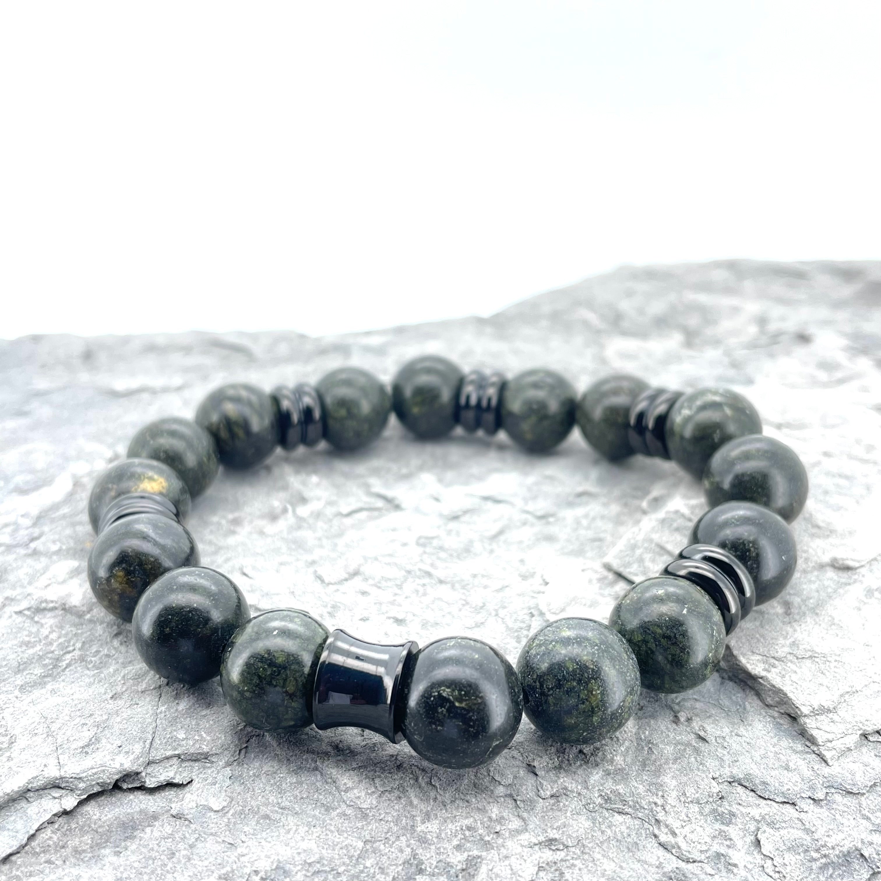 SERPENTINE BEADED BRACELET- NERO COLLECTION - Headless Nation