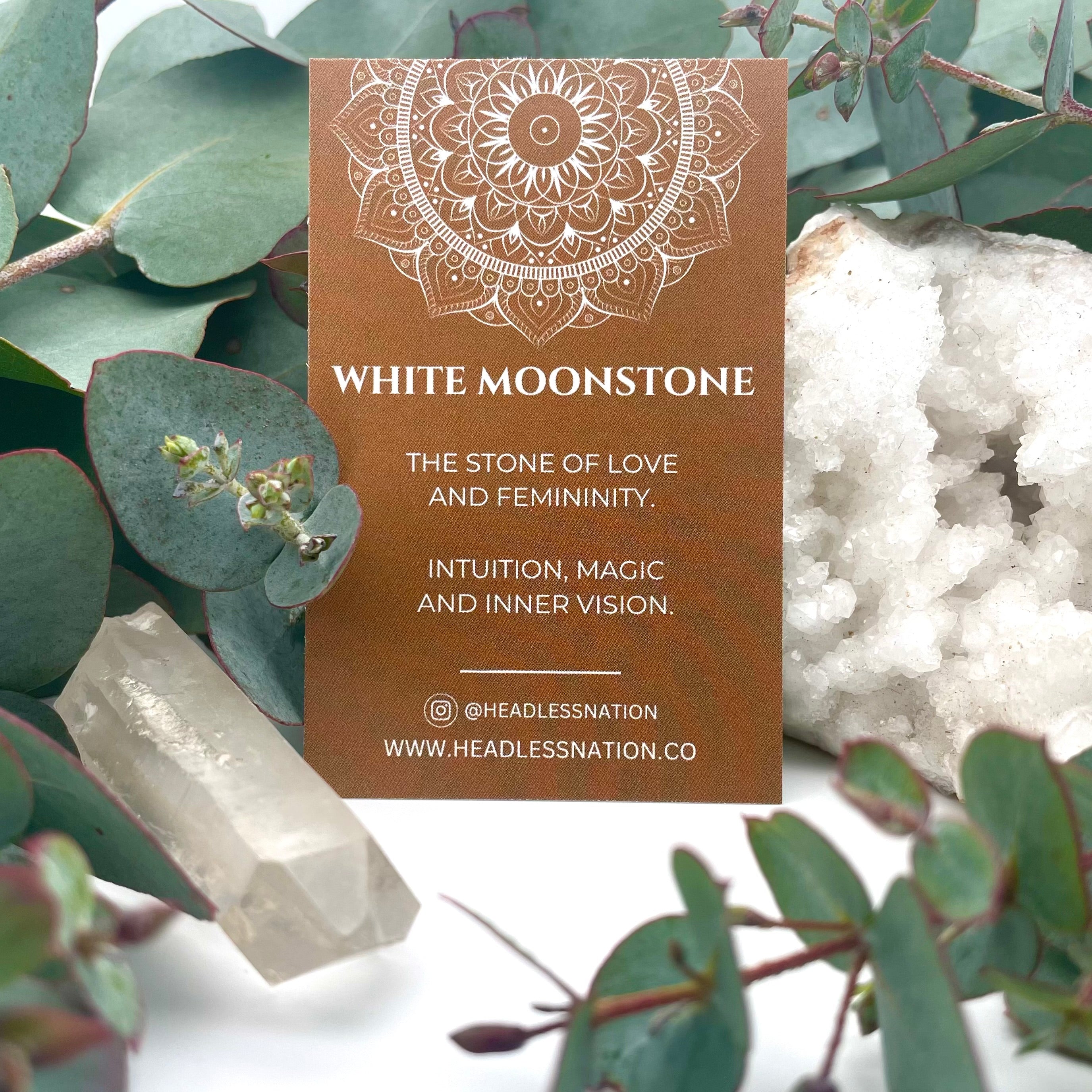 Moonstone LONG BEADED NECKLACE - Headless Nation
