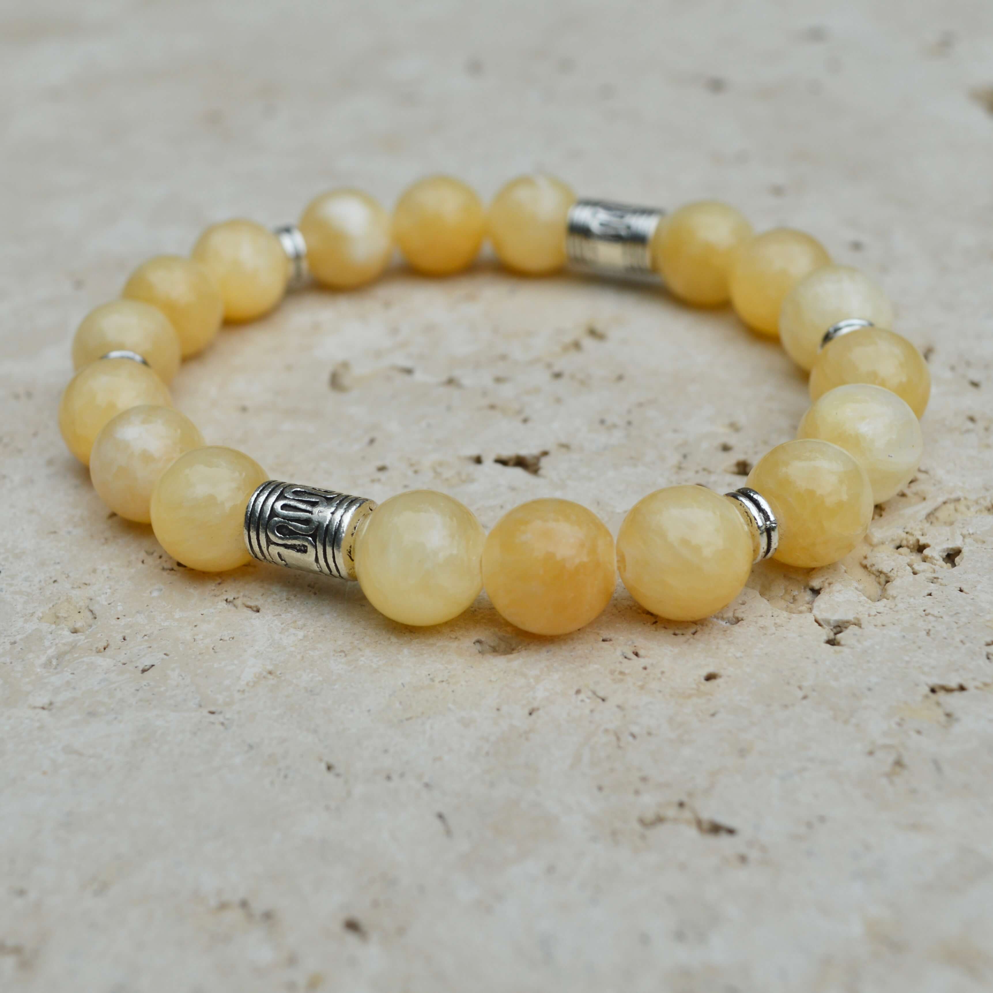 YELLOW JADE BEADED BRACELET - LUCID COLLECTION - Headless Nation
