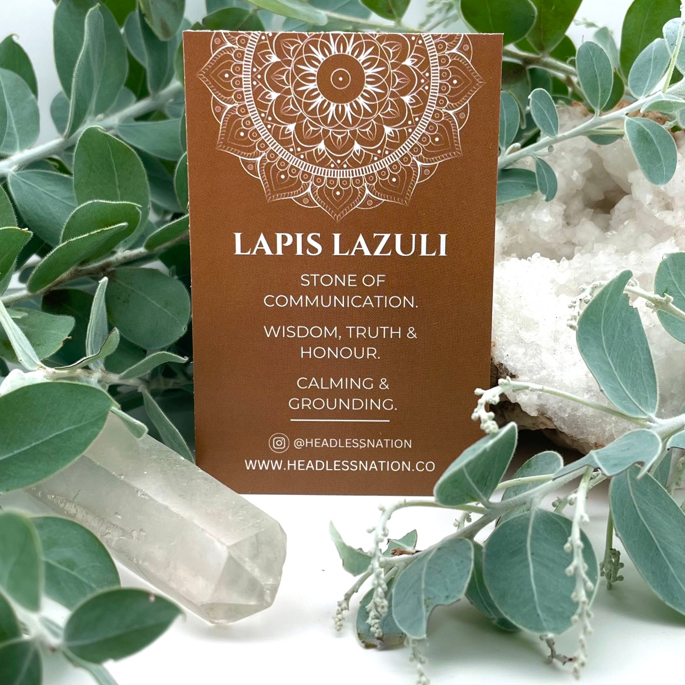 Lapis Lazuli LONG BEADED NECKLACE - Headless Nation
