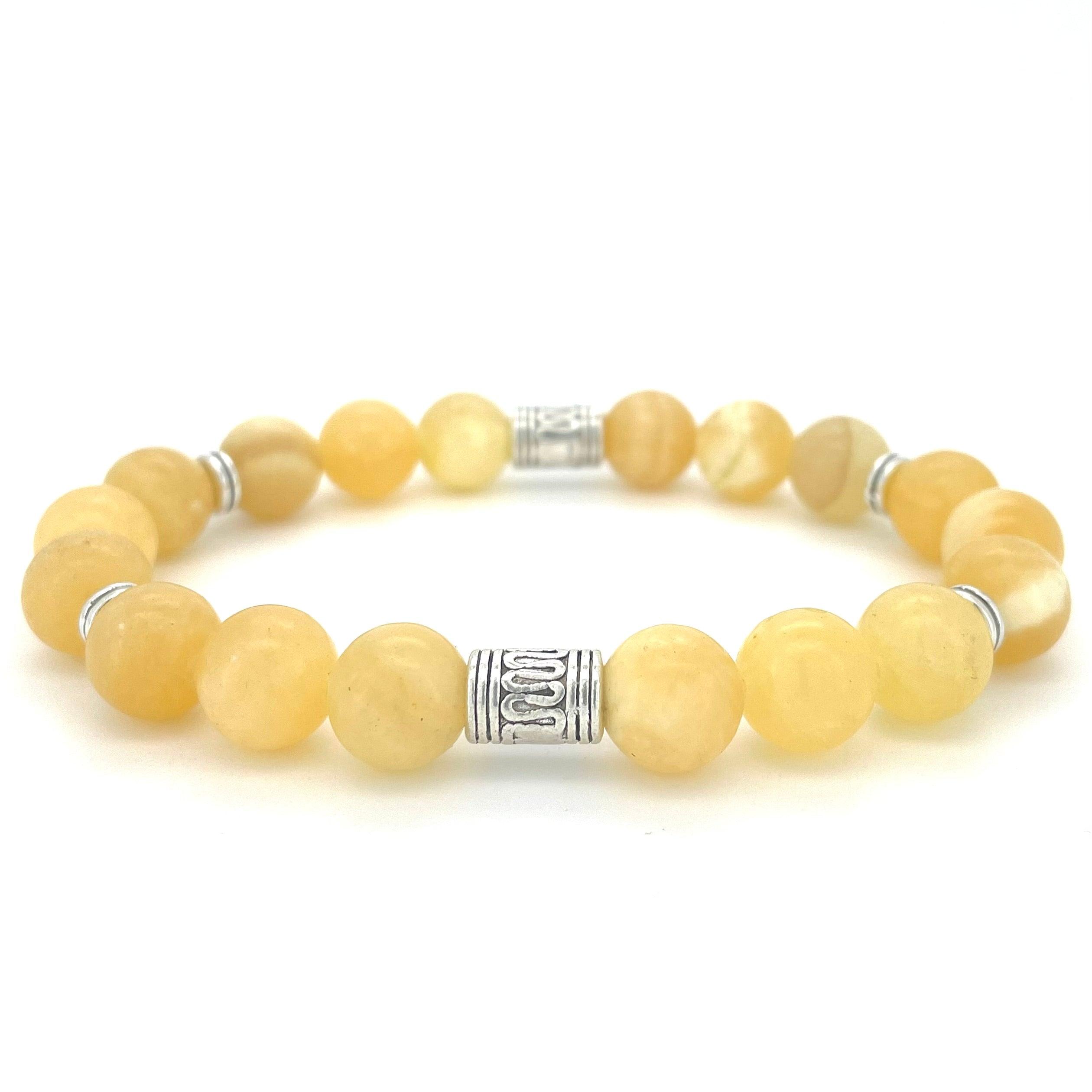YELLOW JADE BEADED BRACELET - LUCID COLLECTION - Headless Nation