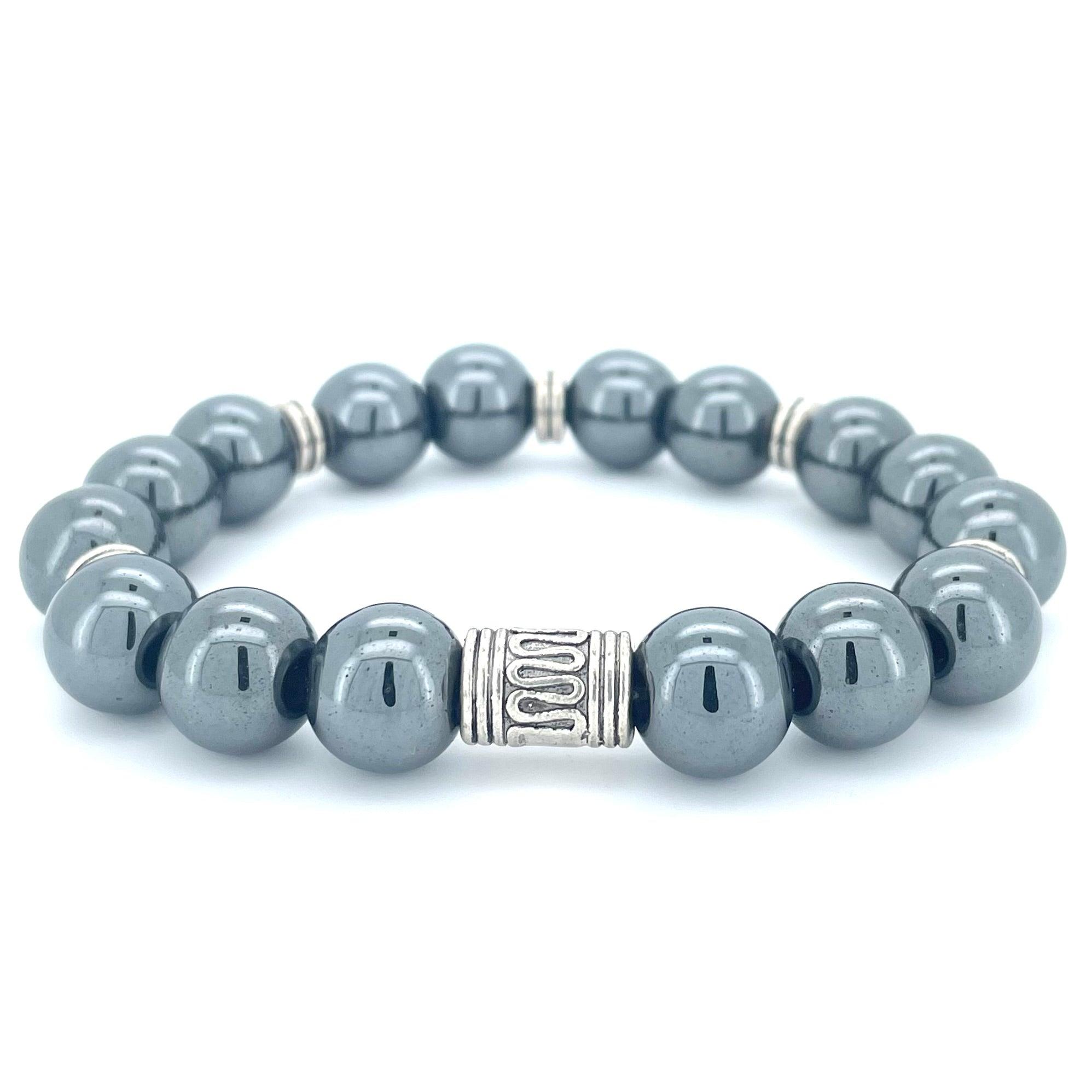 HEMATITE BEADED BRACELET - LUCID COLLECTION - Headless Nation