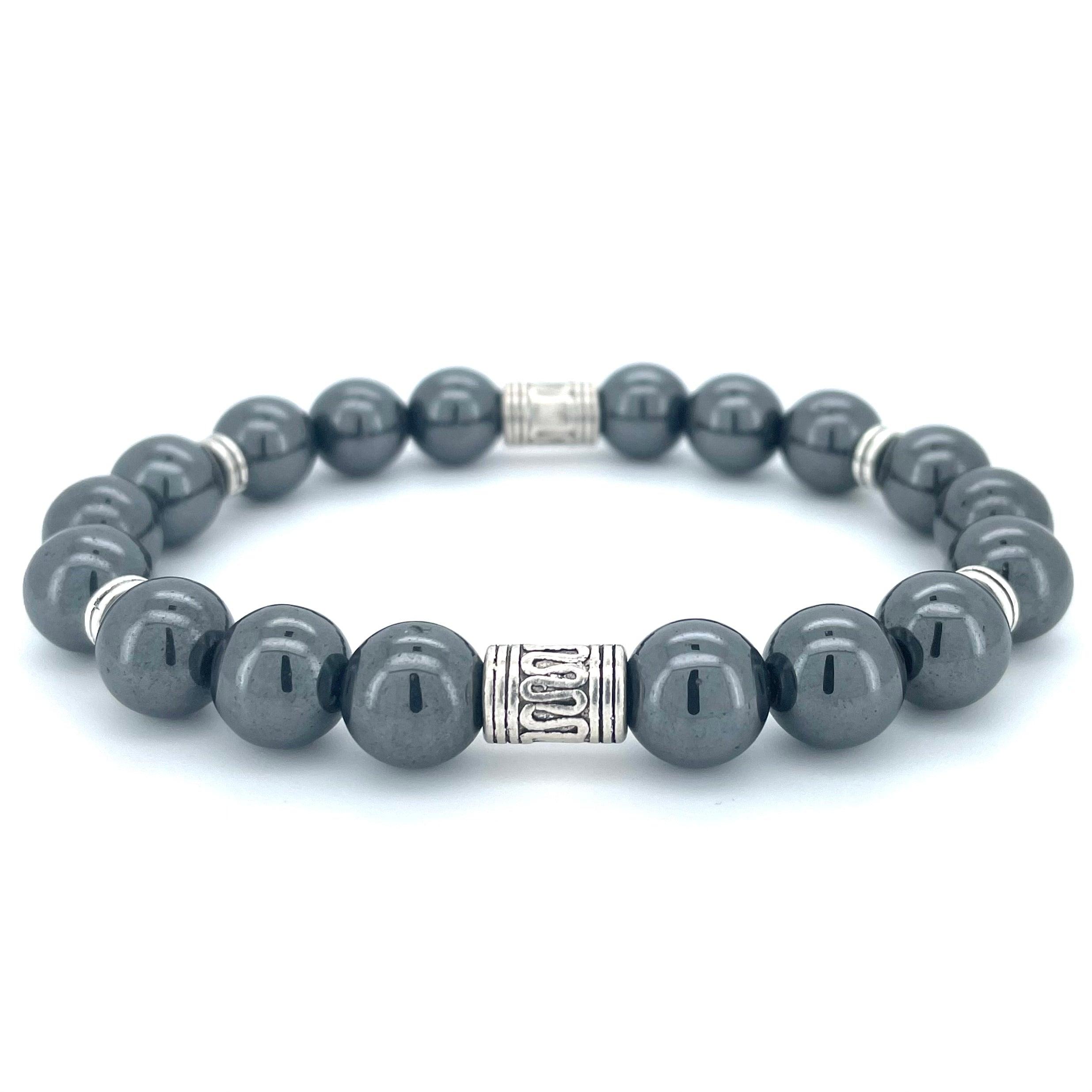 HEMATITE BEADED BRACELET - LUCID COLLECTION - Headless Nation