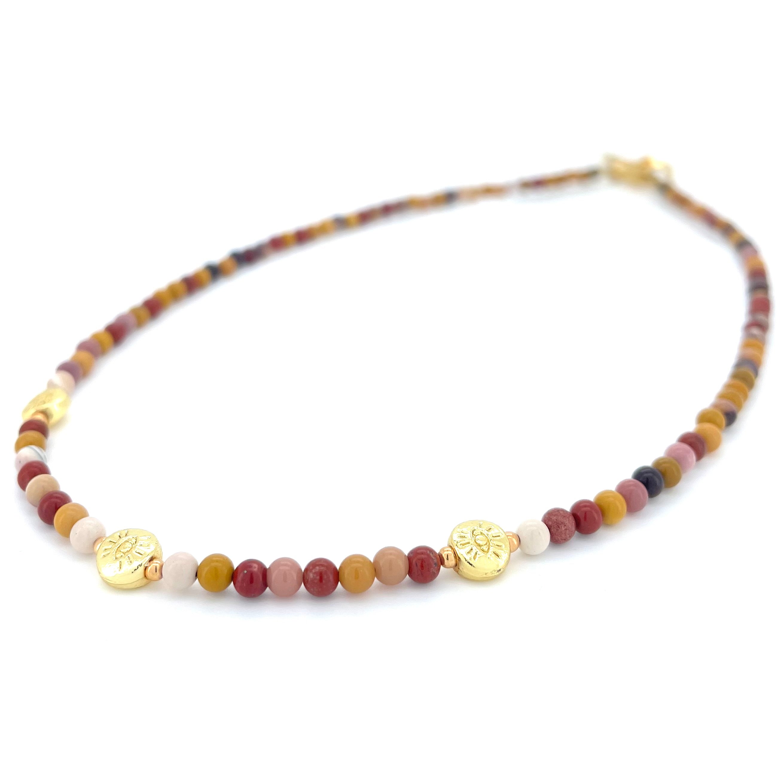 THE DAINTY- EYES- Mookaite- NECKLACE - Headless Nation