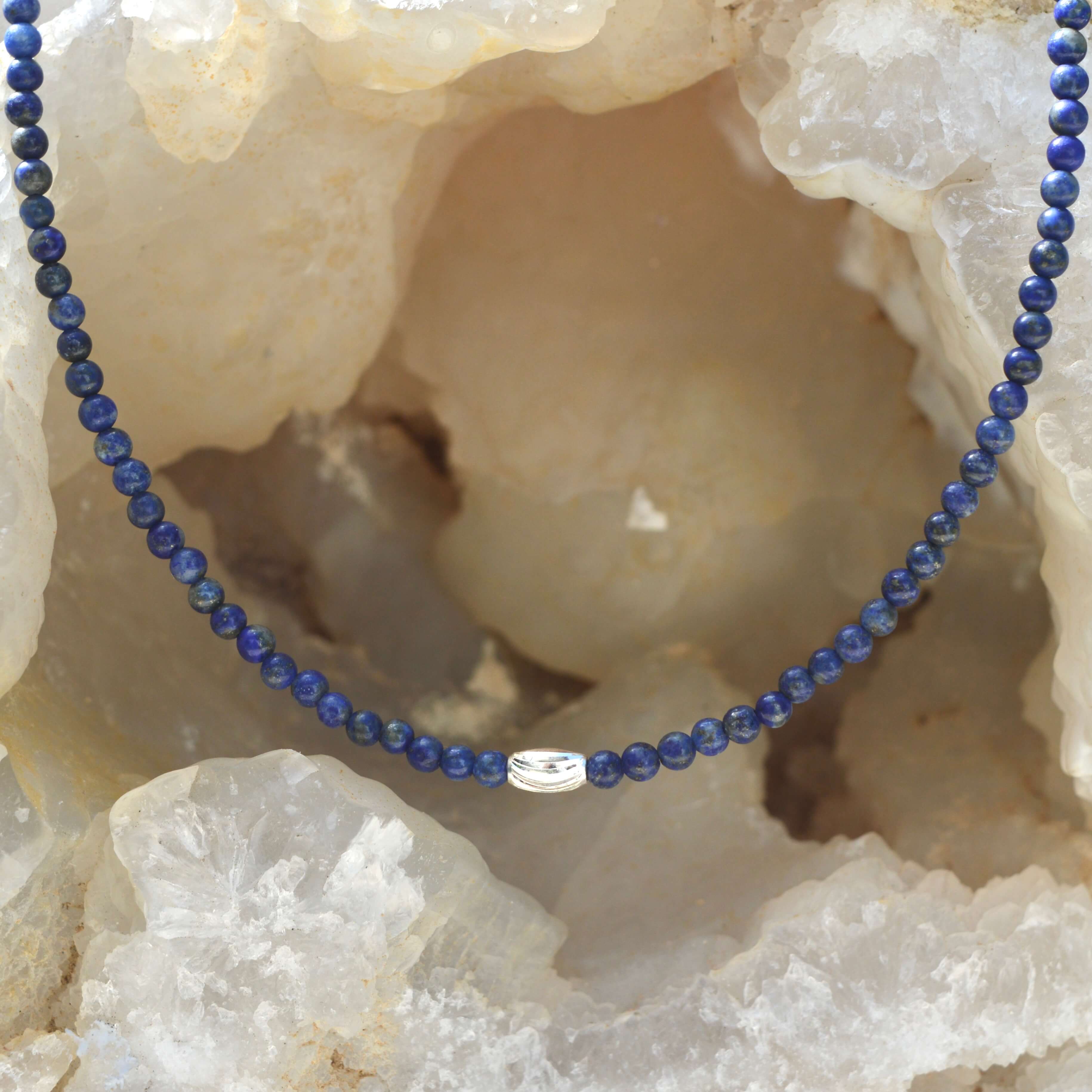 THE DAINTY-Silver- Lapis Lazuli- NECKLACE - Headless Nation