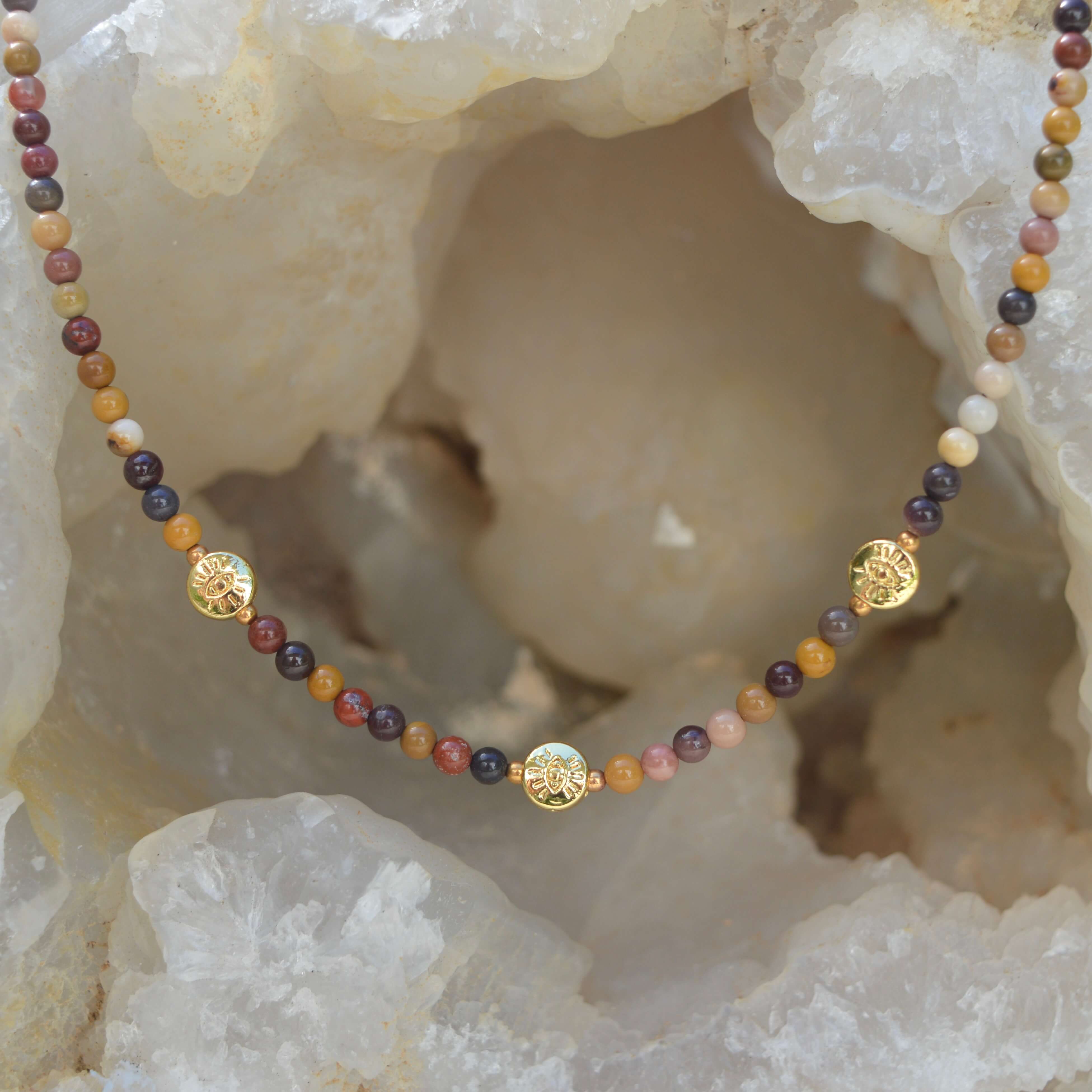THE DAINTY- EYES- Mookaite- NECKLACE - Headless Nation