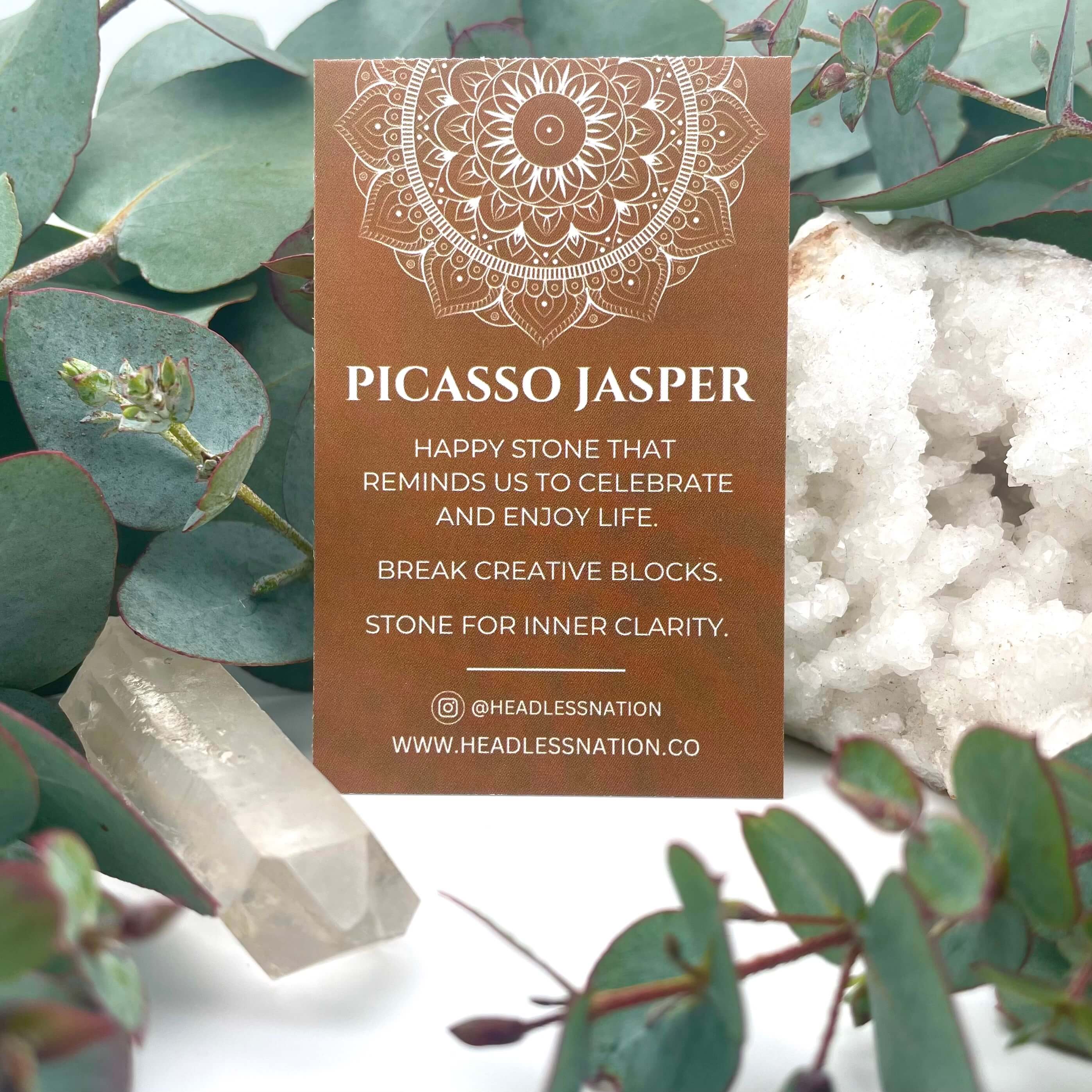 PICASSO JASPER & LAVA STONE BEADED BRACELET - EXODUS COLLECTION - Headless Nation